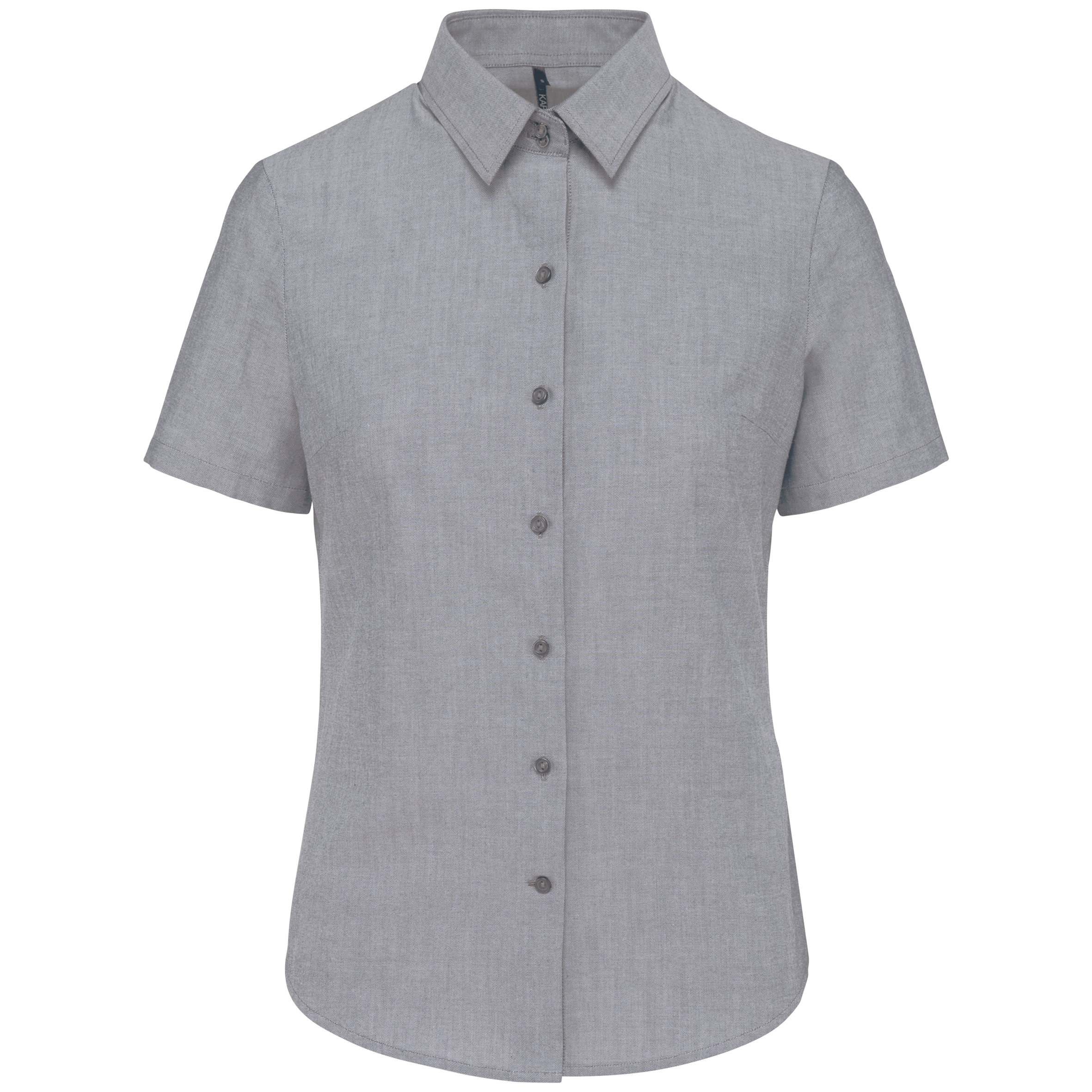 Camisa de senhora manga curta em Oxford tratamento fácil - Zinco oxford