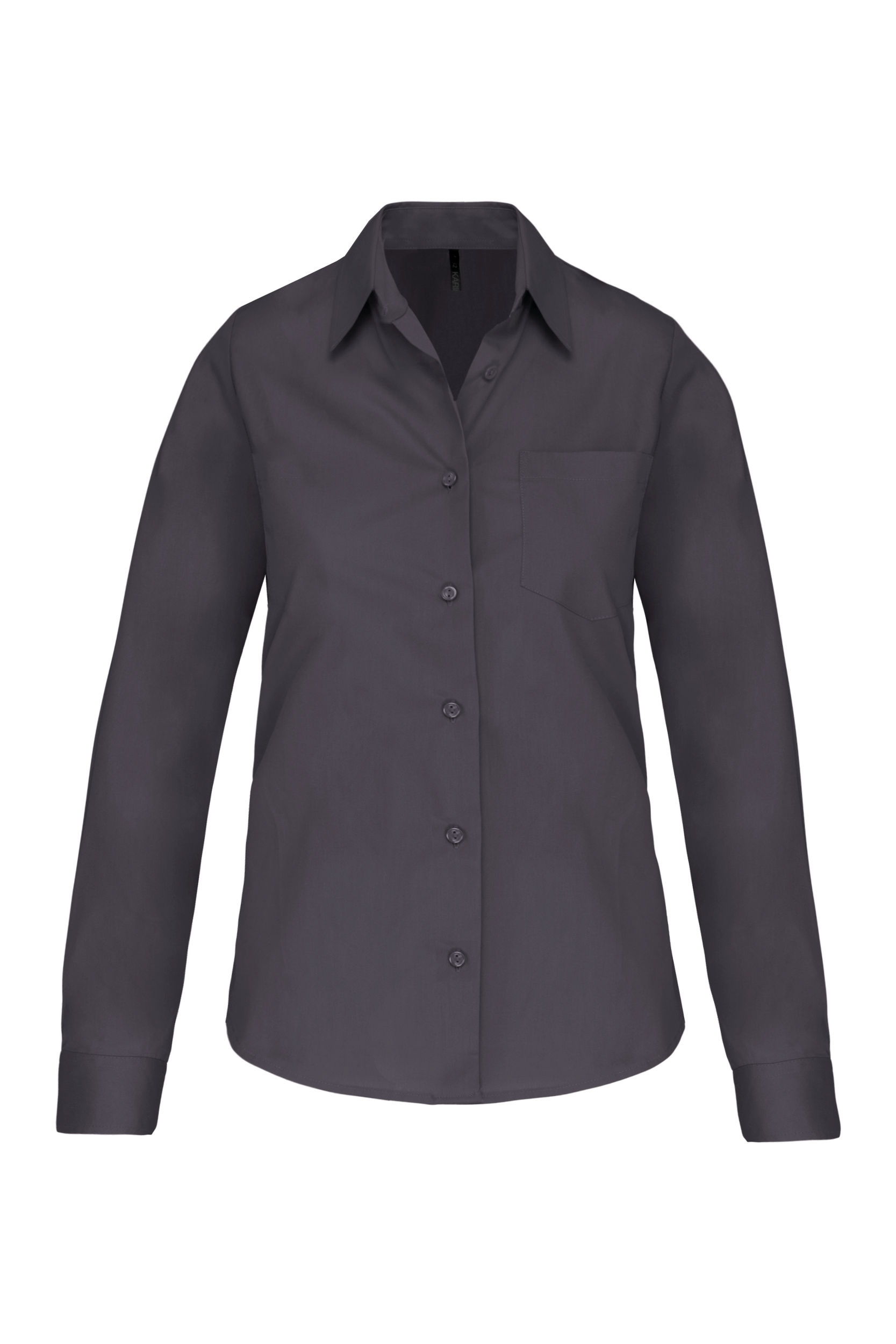 Camisa de senhora de manga comprida em popeline tratamento fácil - Zinco