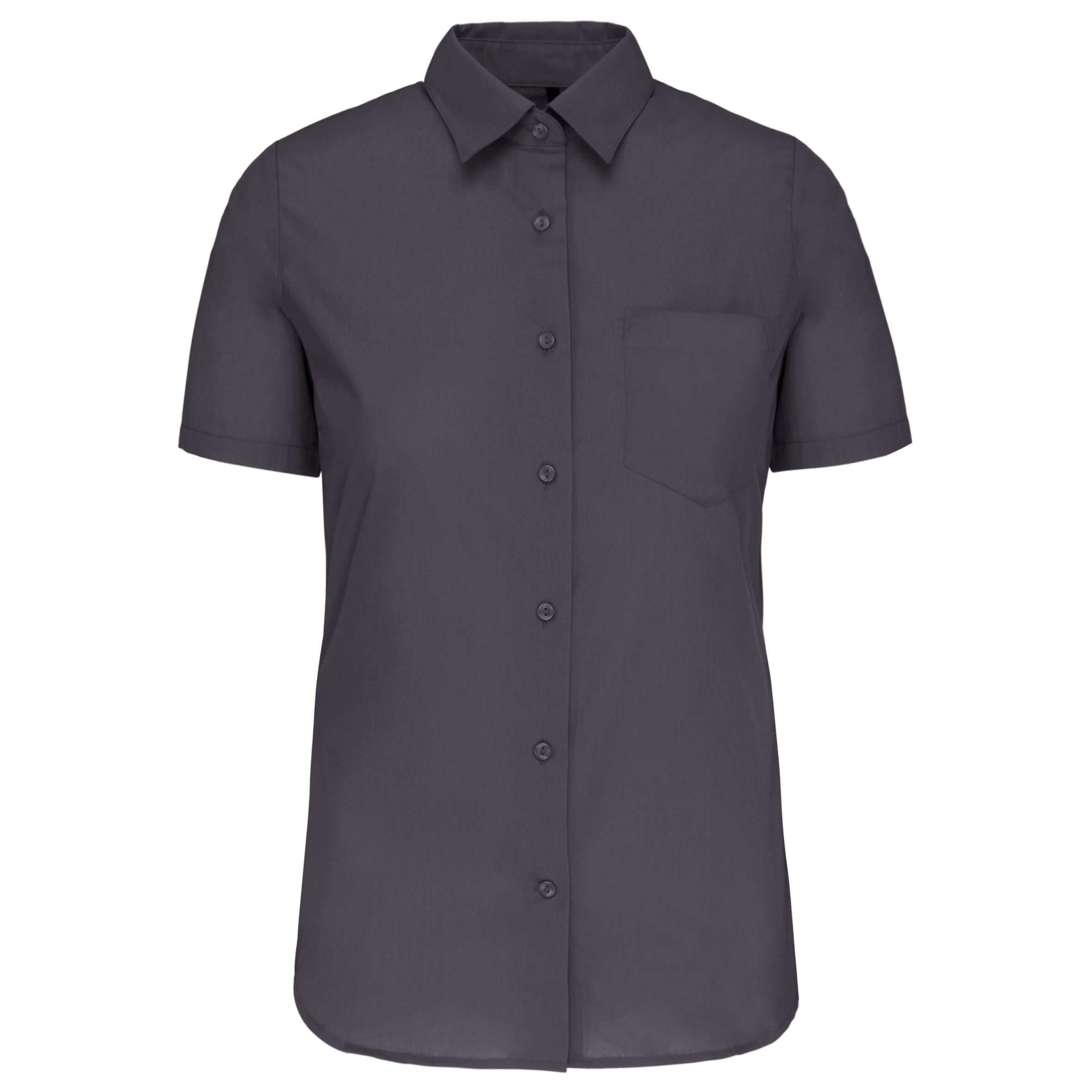 Camisa de senhora manga curta em popeline tratamento fácil - Zinco