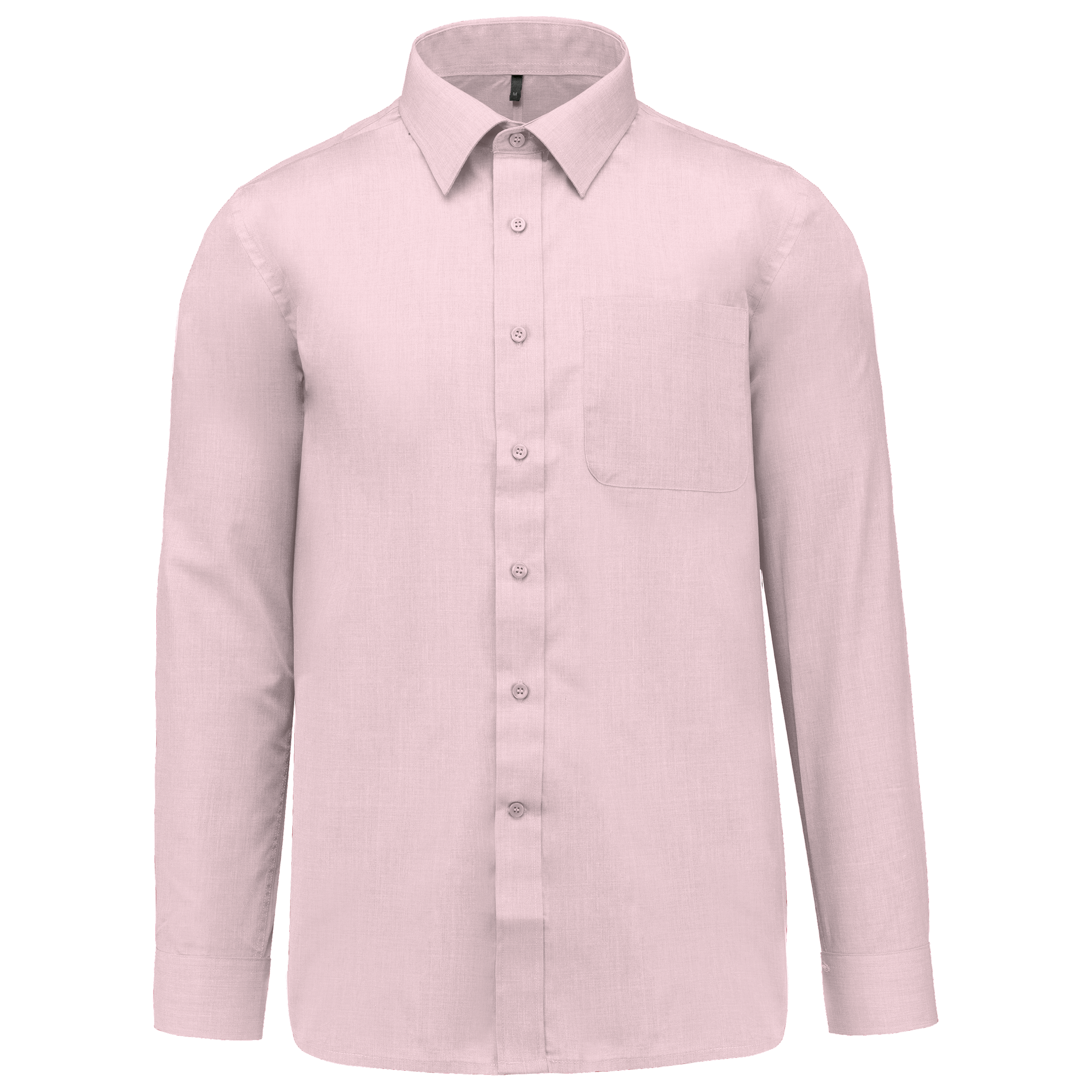 Camisa popeline poliéster / algodão de tratamento fácil - Rosa claro