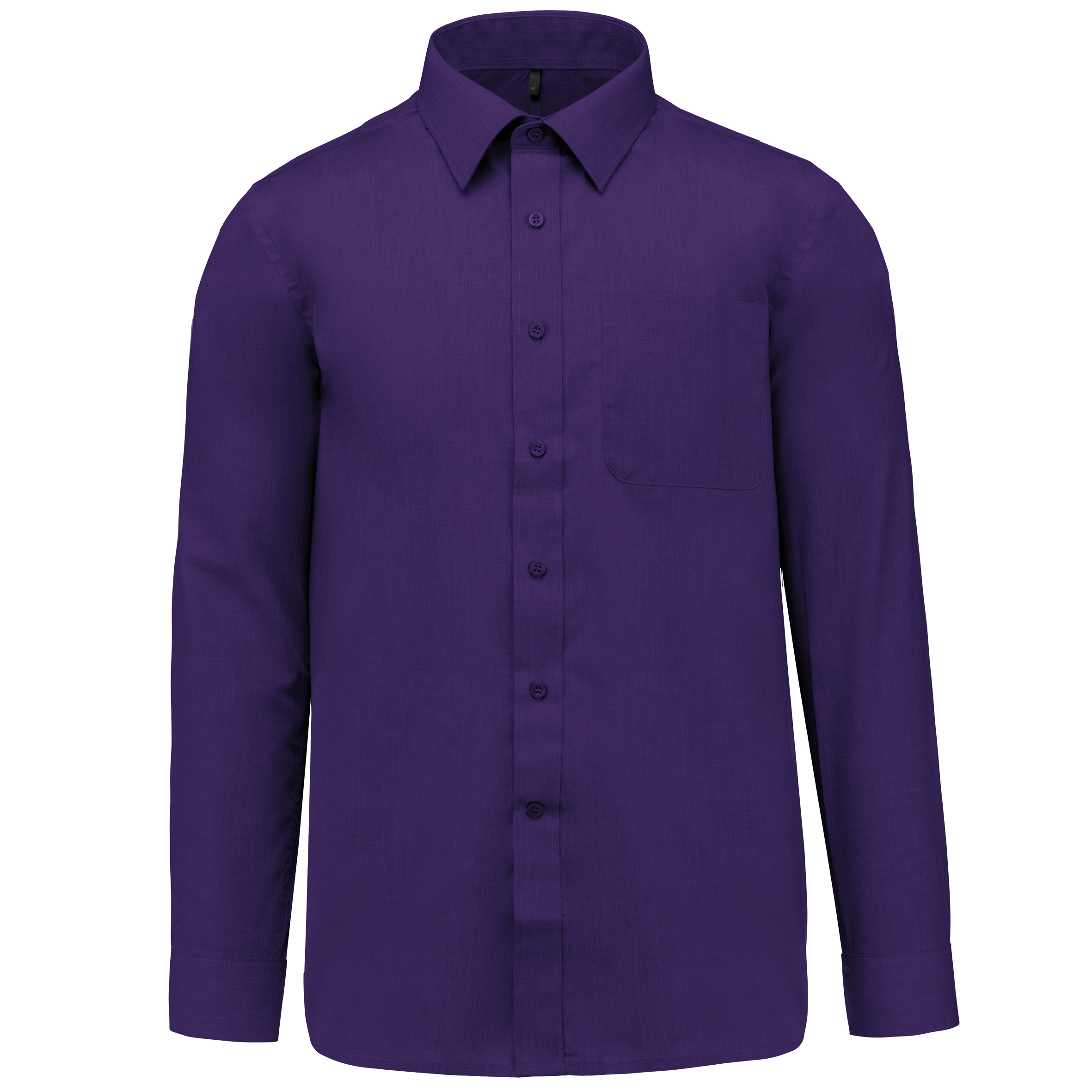 Camisa popeline poliéster / algodão de tratamento fácil - Roxo