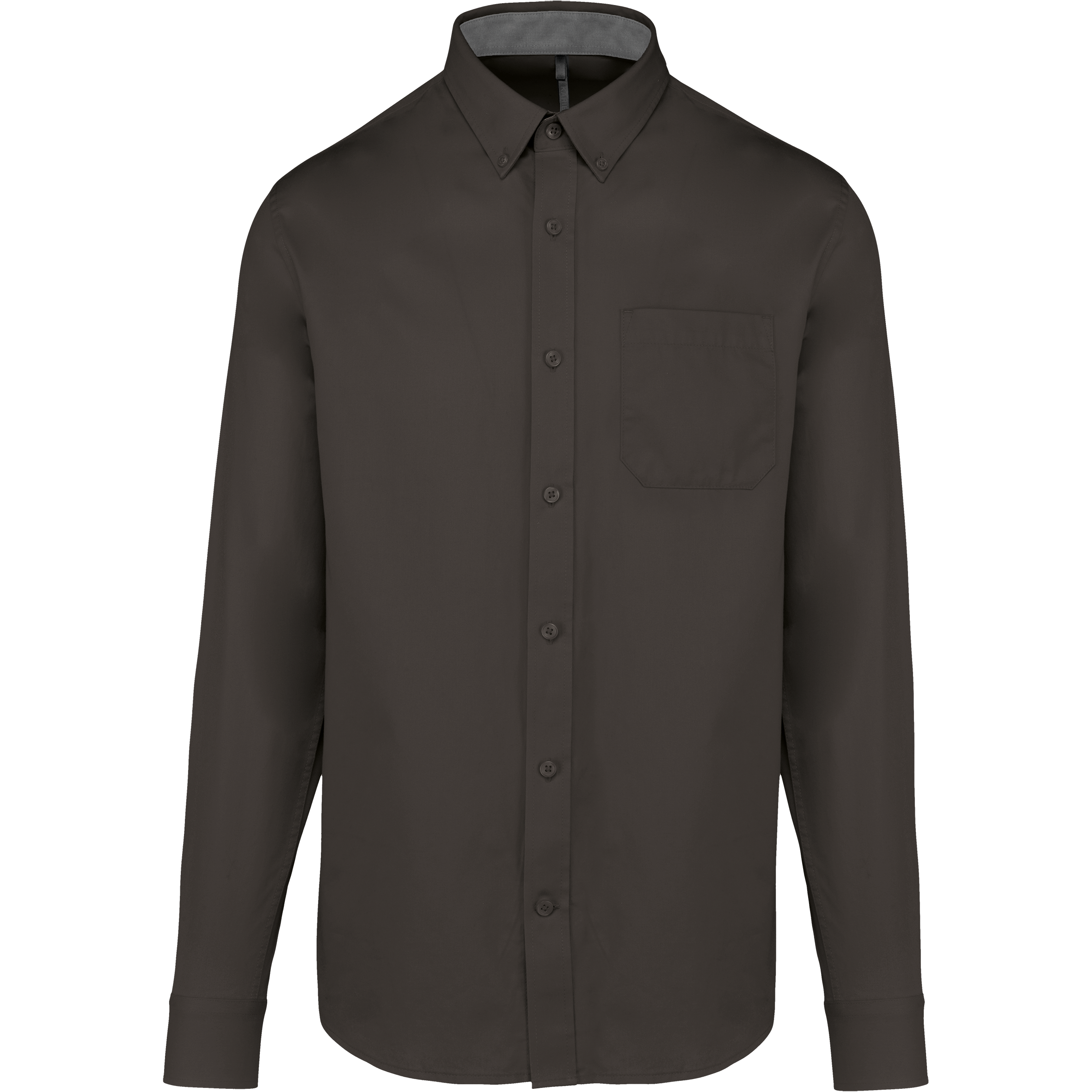 Camisa Nevada de homem de manga comprida - Cinzento escuro