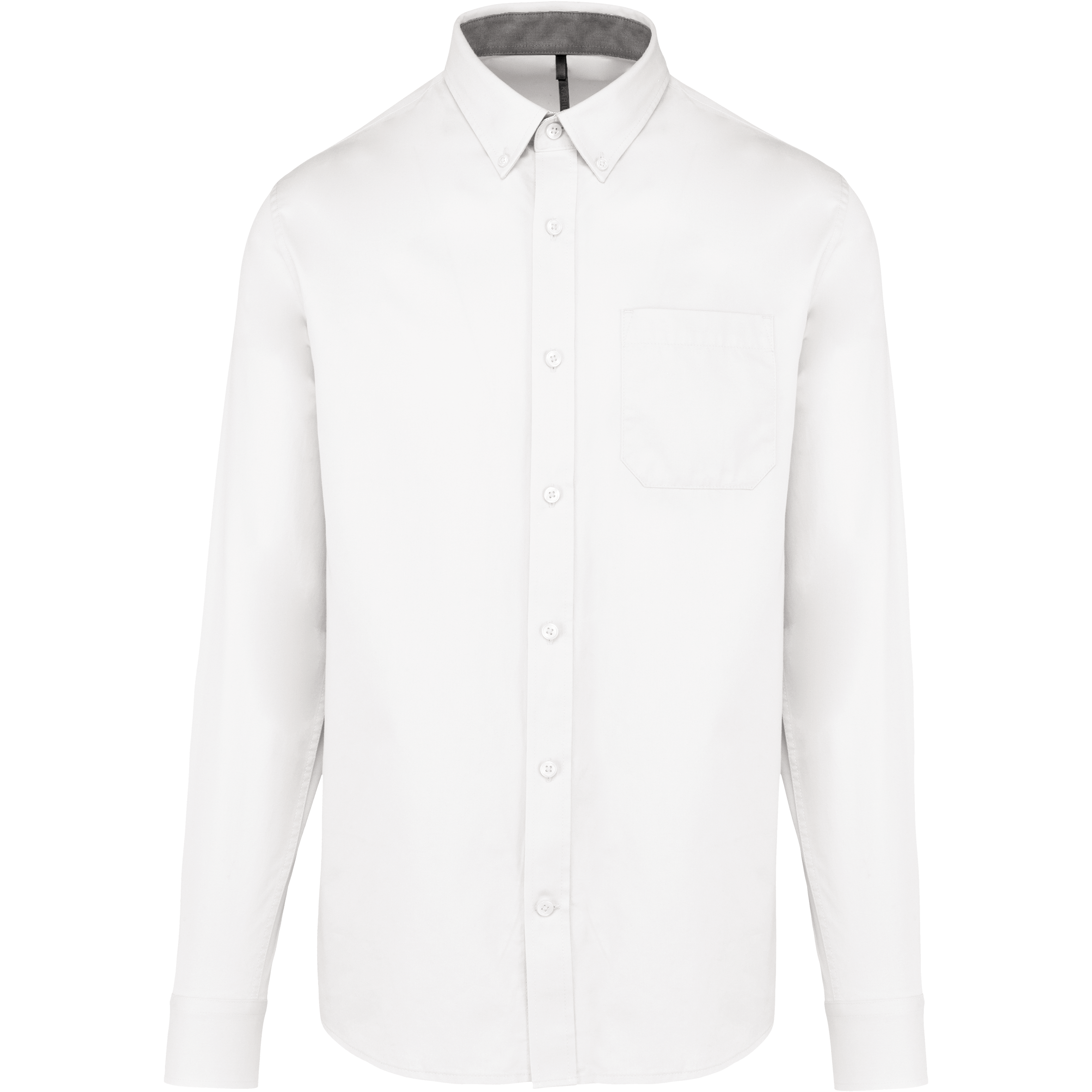 Camisa Nevada de homem de manga comprida - Branco