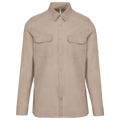 Camisa Safari de manga comprida - Bege