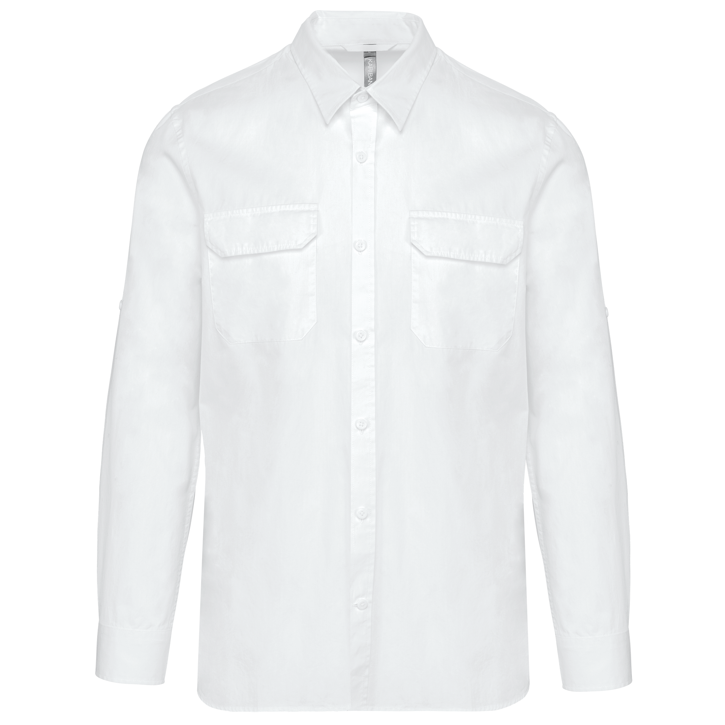 Camisa Safari de manga comprida - Branco