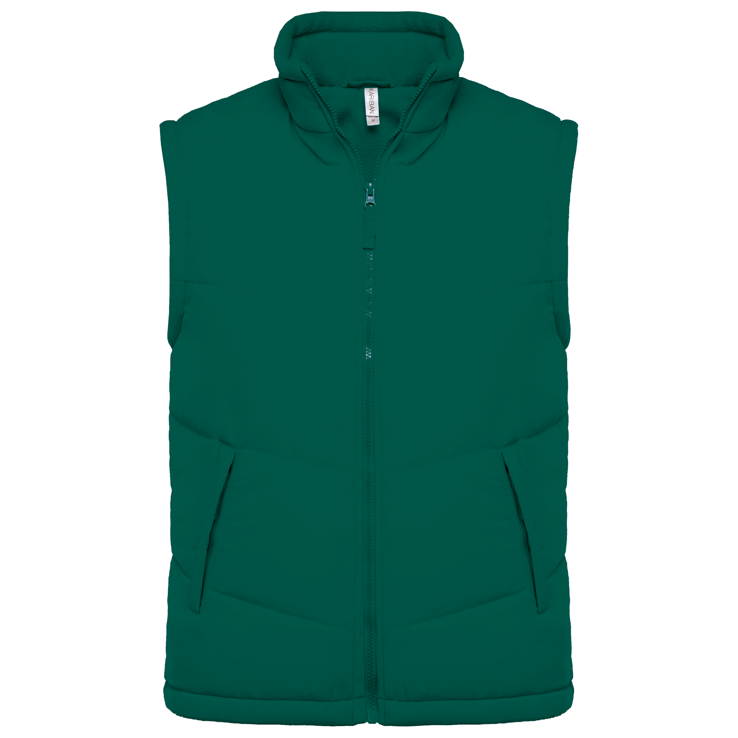 Colete com forro polar - Verde escuro
