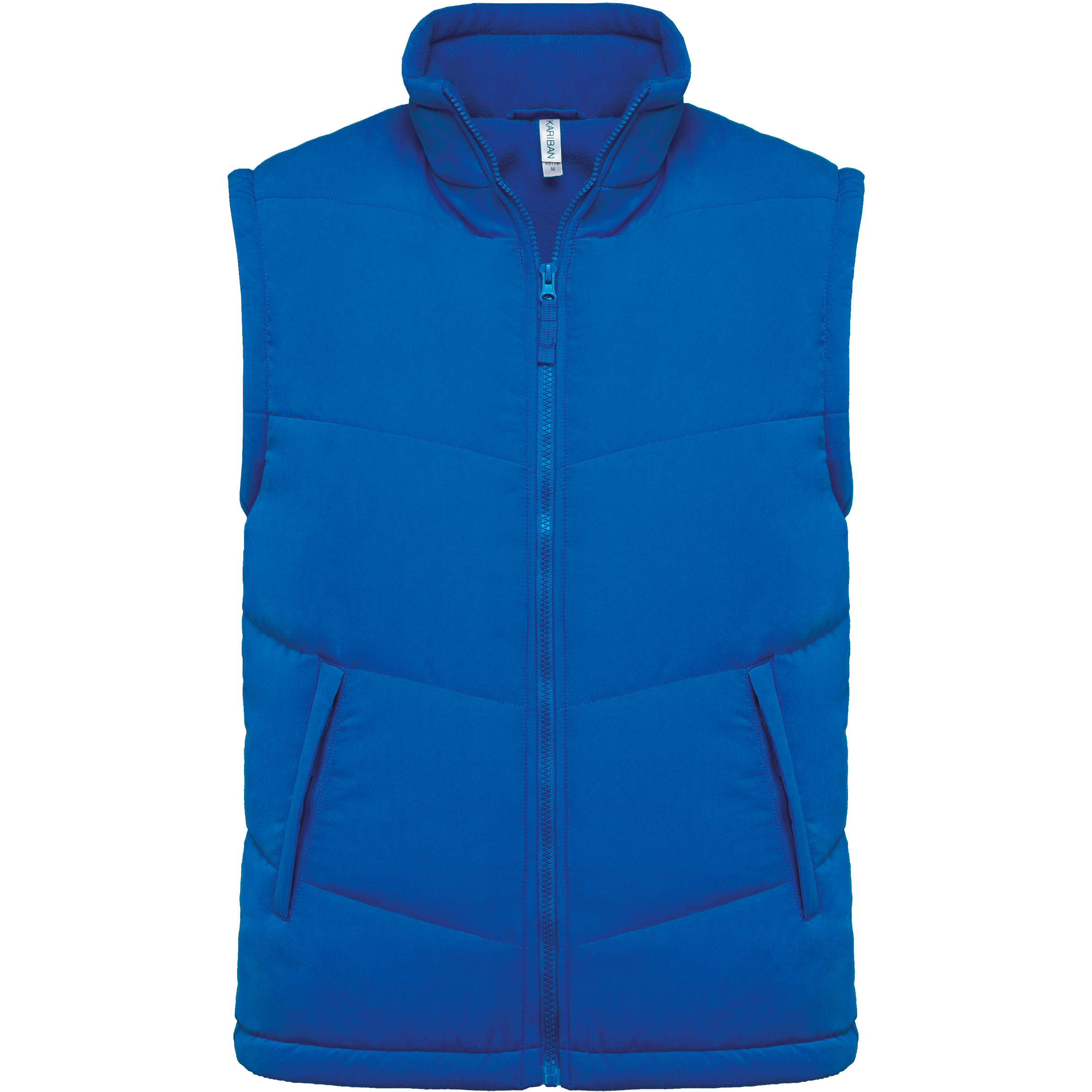 Colete com forro polar - Azul azul royal claro