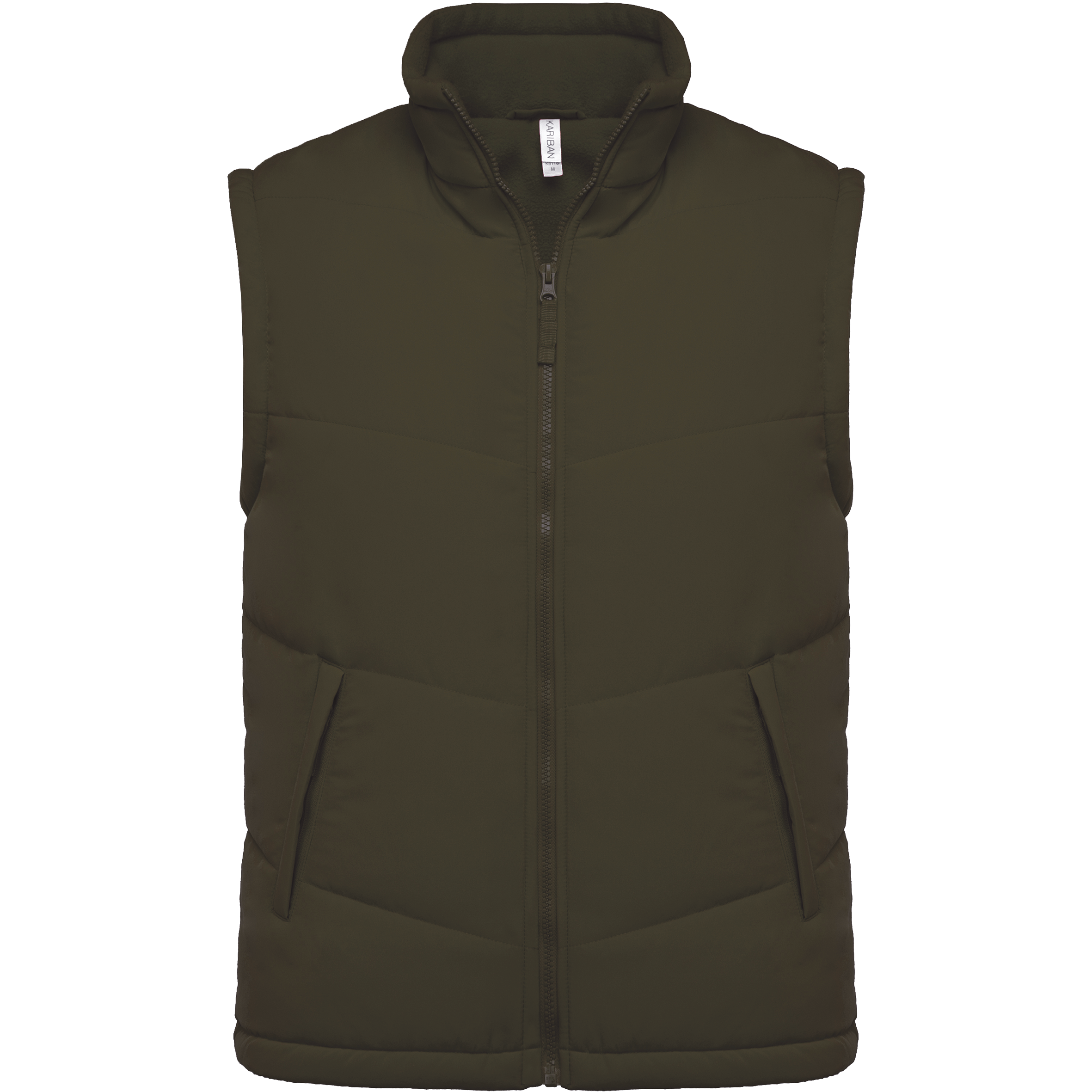 Colete com forro polar - Verde musgo