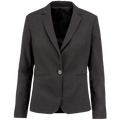 Blazer de Senhora em Viscose e Poliéster - Antracite mesclado