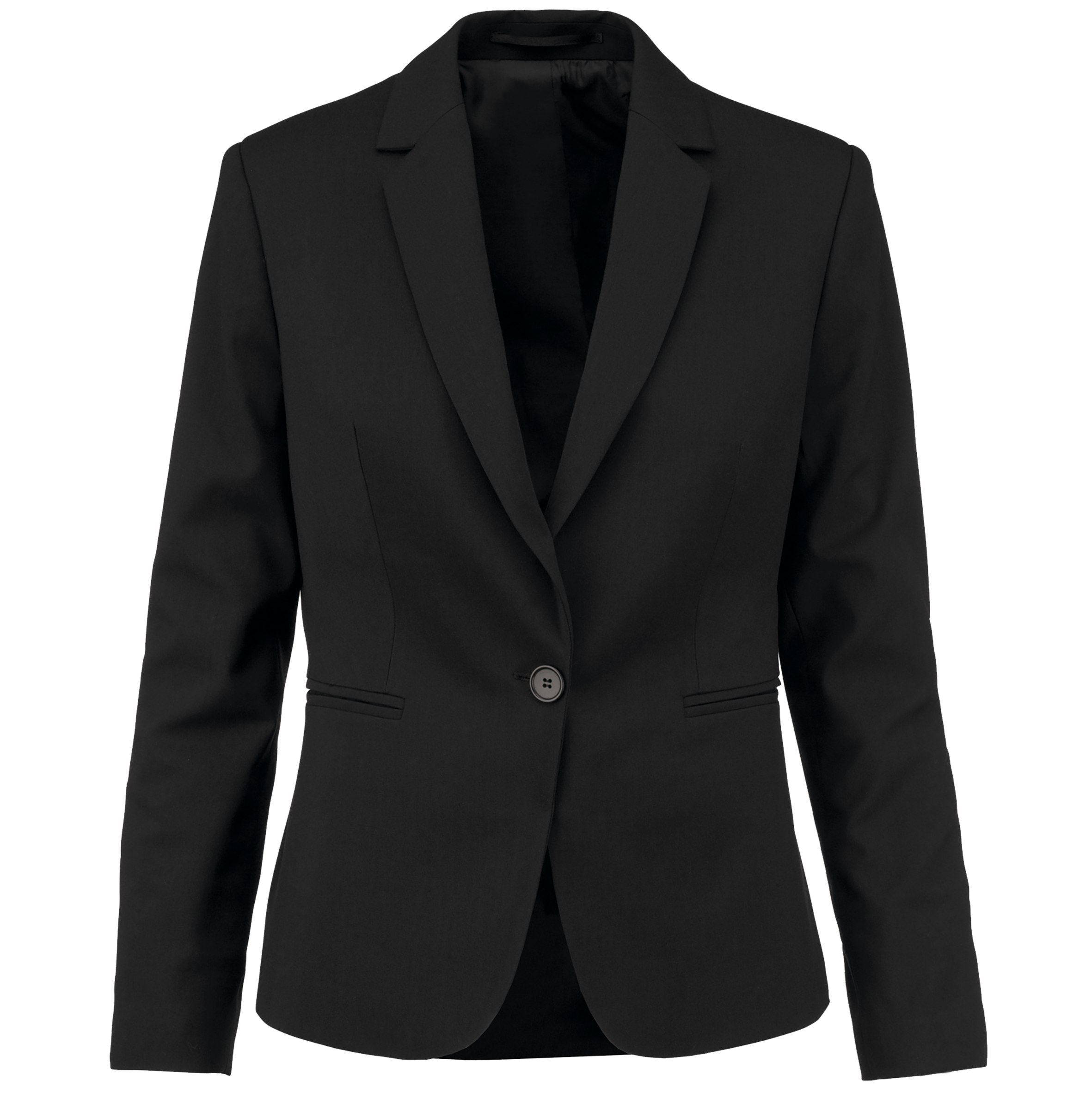 Blazer de Senhora em Viscose e Poliéster - Preto