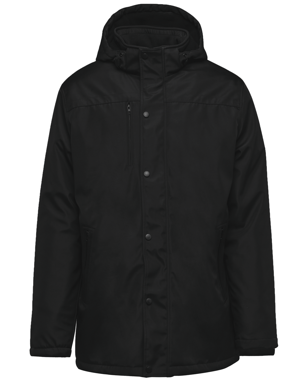 Parka com capuz amovível