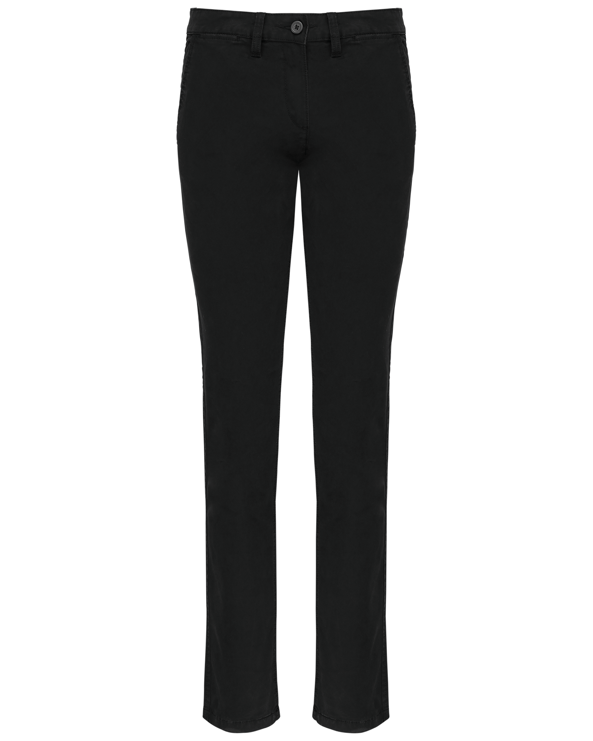 Calças chino de senhora - Preto