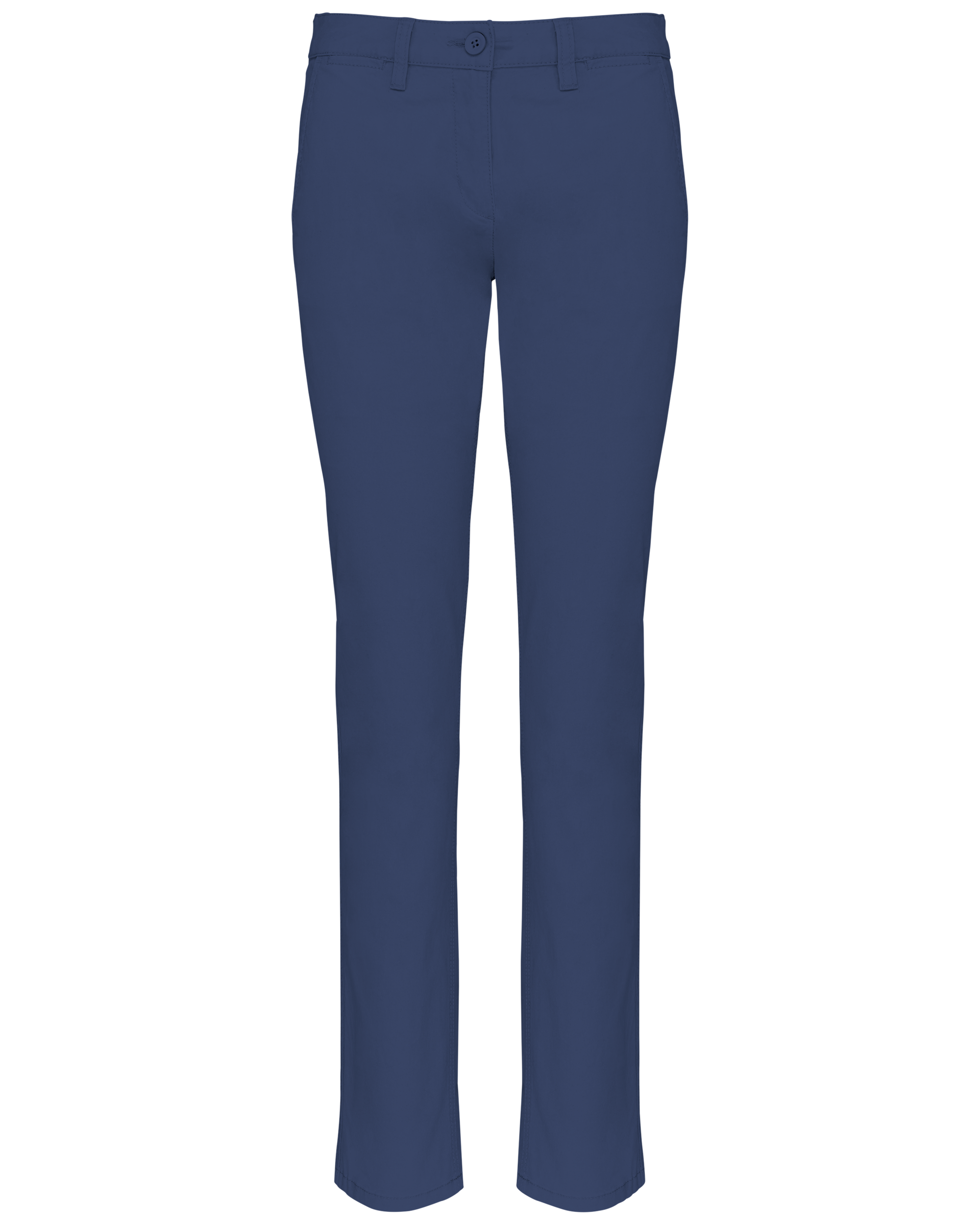 Calças chino de senhora - Azul profundo