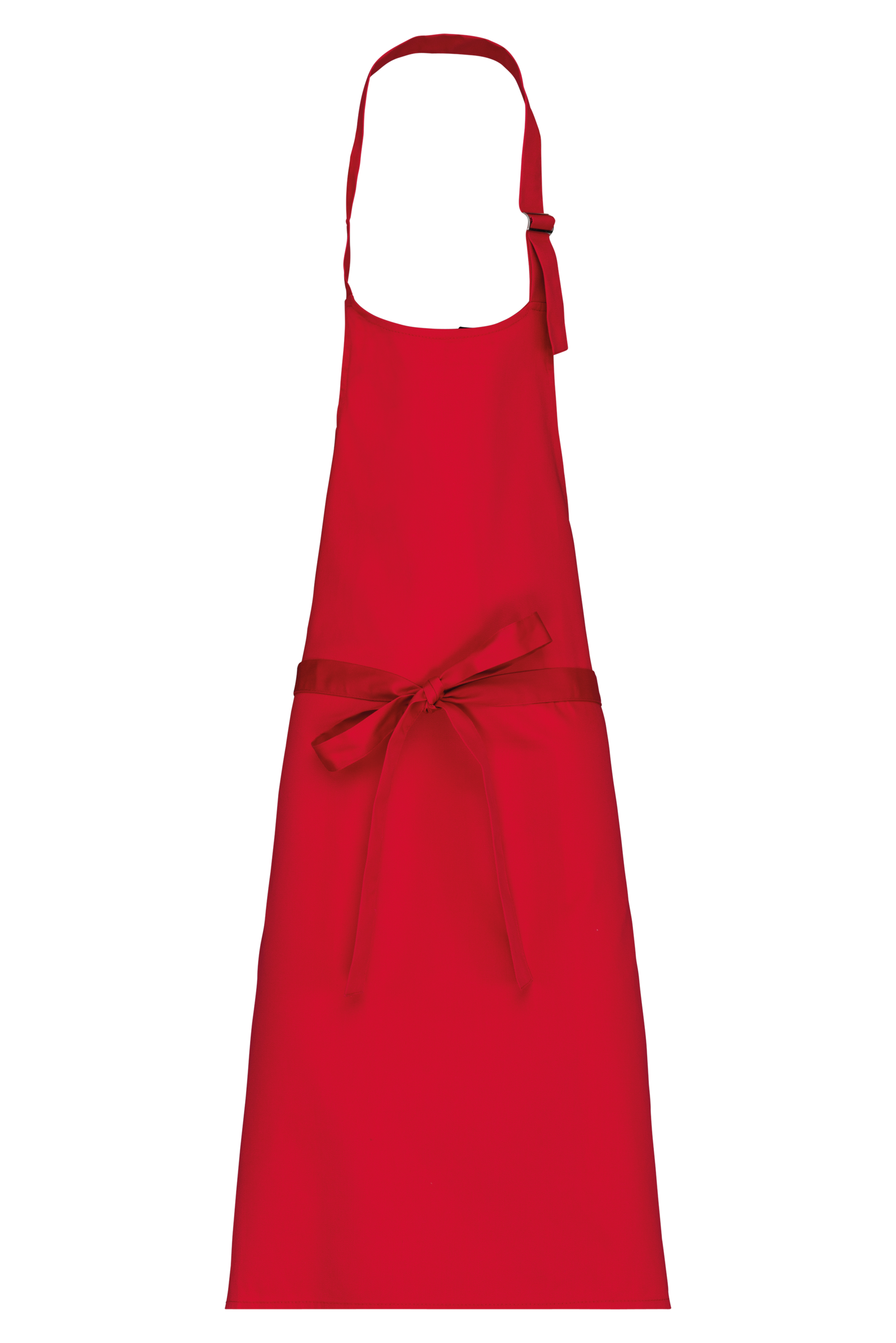 Avental poliéster/algodão sem bolso - Vermelho