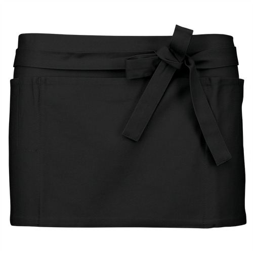 Avental Curto em Algodão - Preto