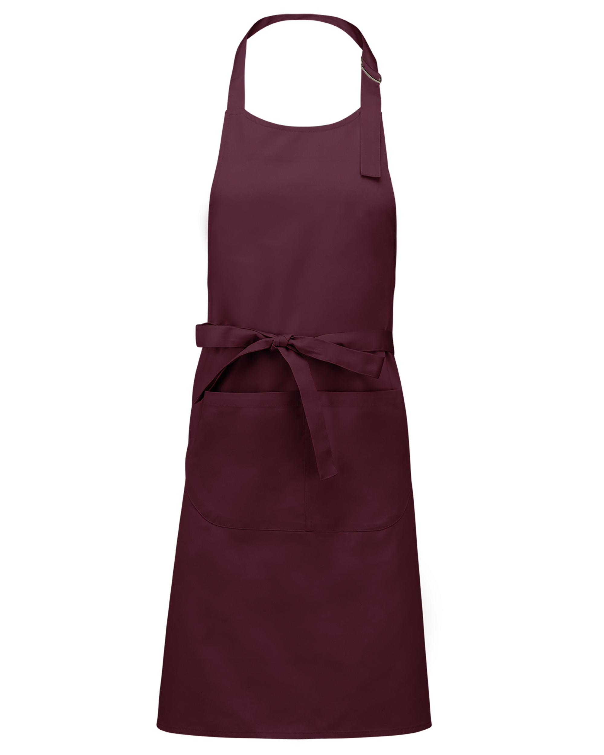 Avental poliéster/algodão com bolso - Vinho