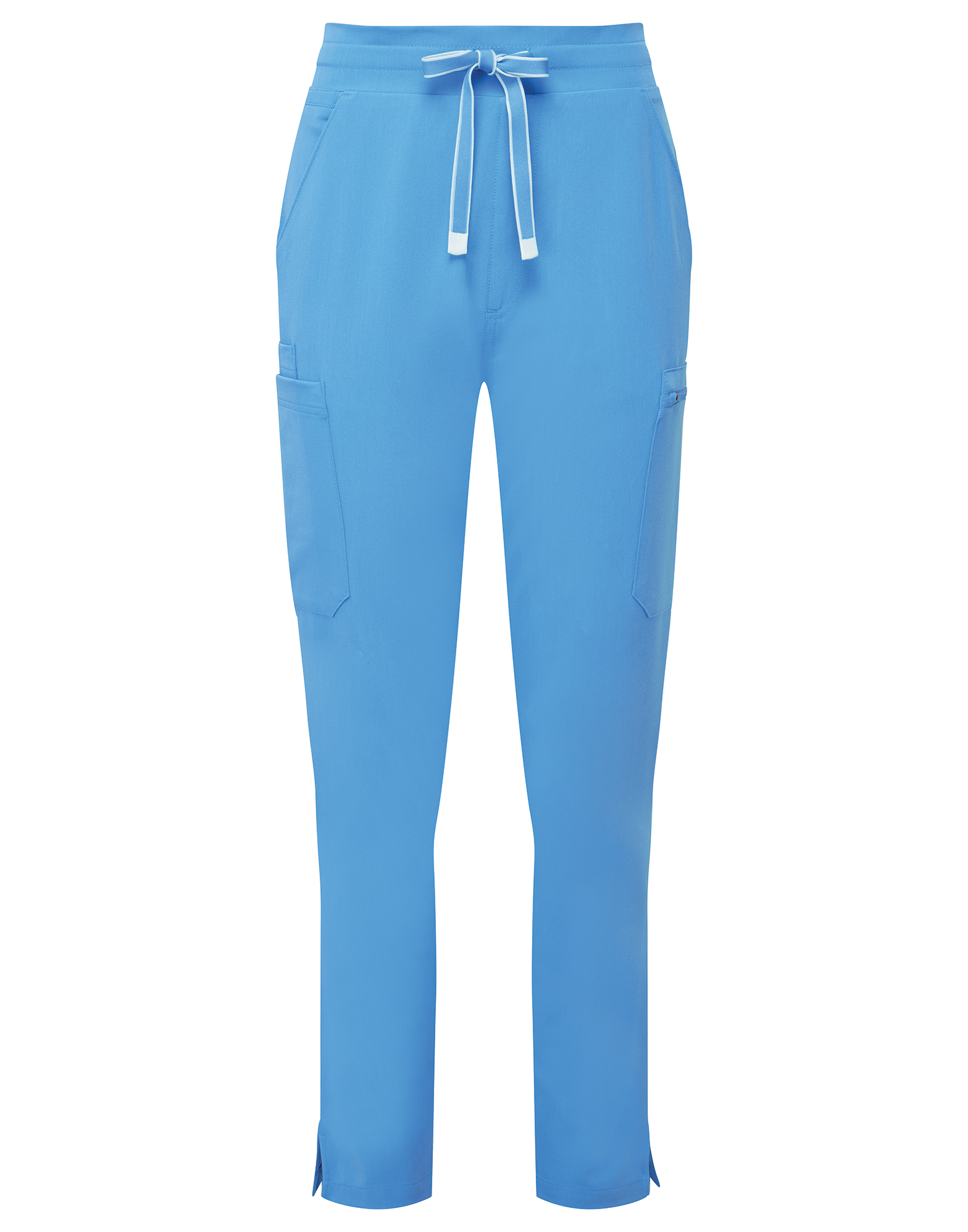 Calças cargo stretch de senhora - Azul céu