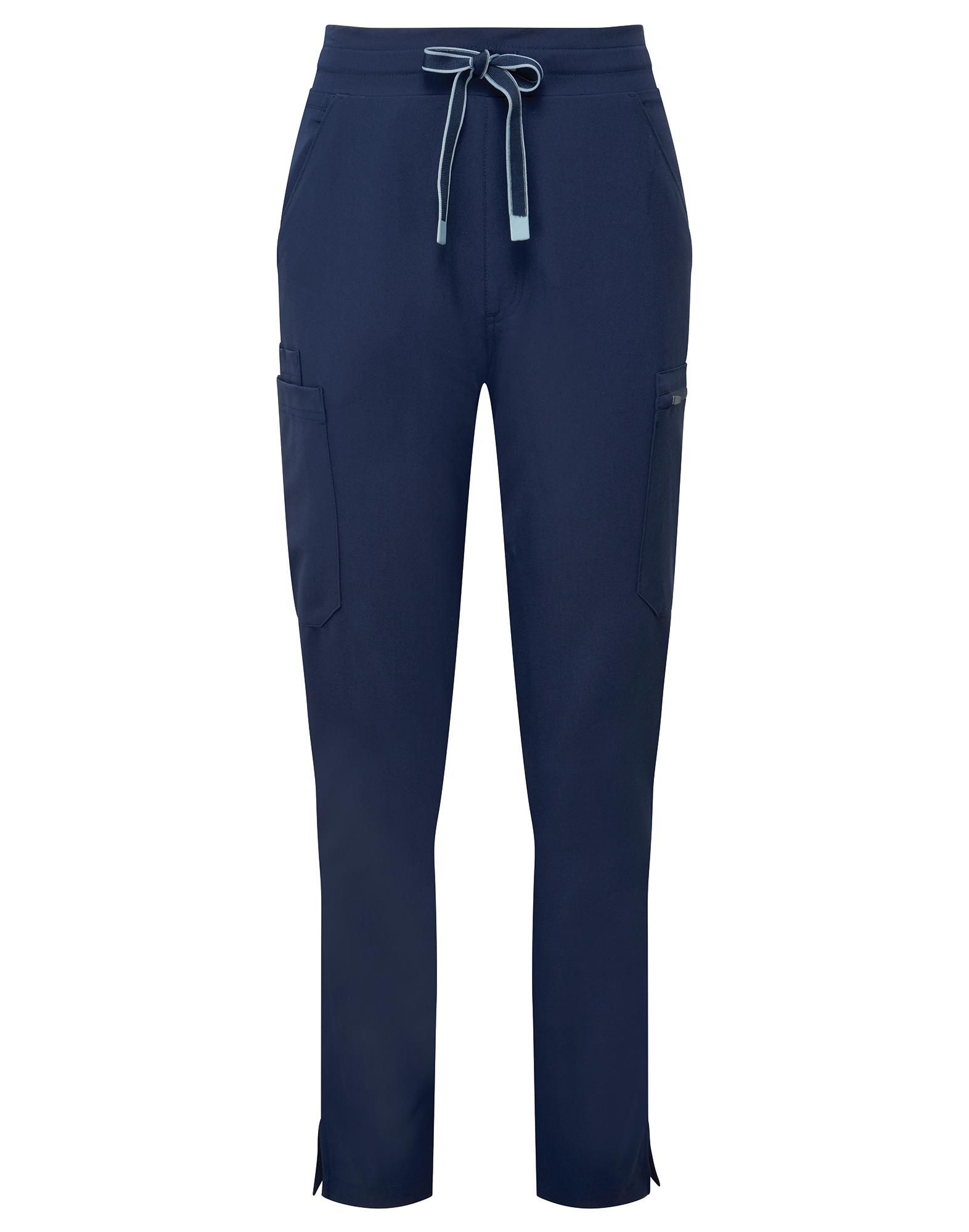 Calças cargo stretch de senhora - Azul marinho