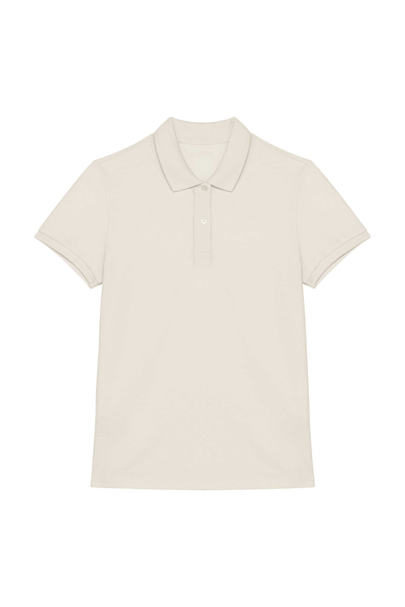 Polo sustentável em malha piqué de senhora - Marfim