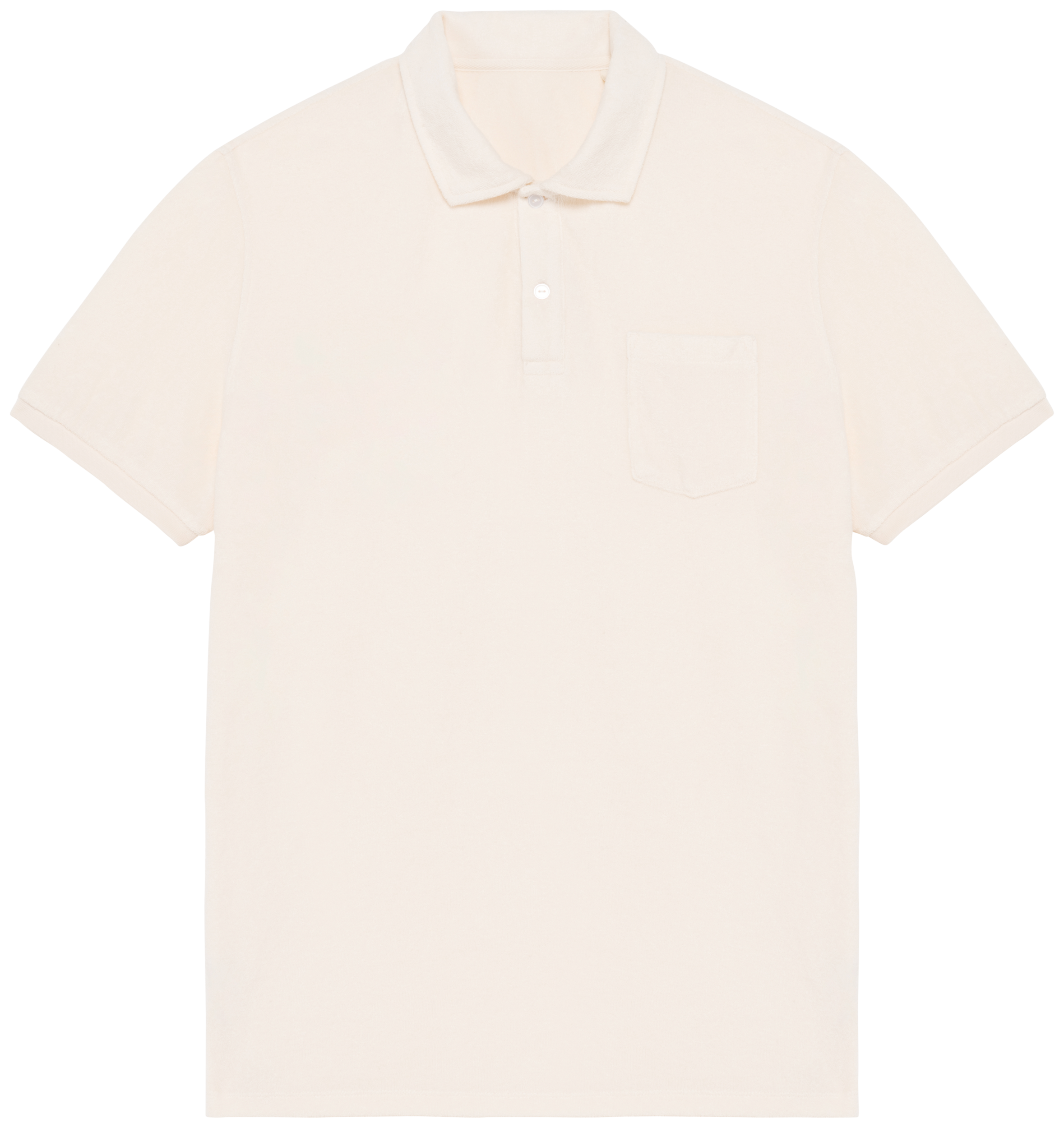 Polo sustentável em malha turca de homem - Marfim