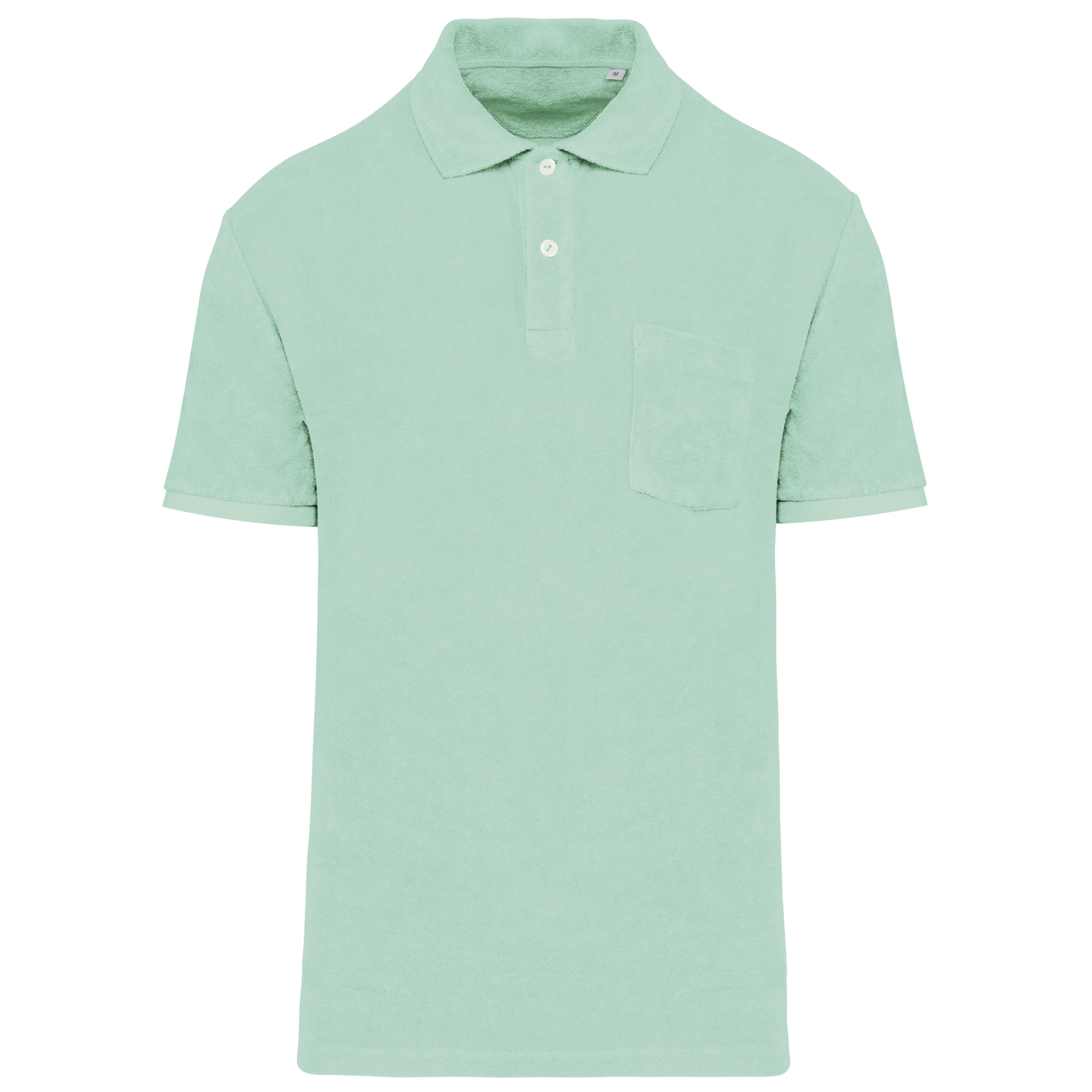 Polo sustentável em malha turca de homem - Verde rio
