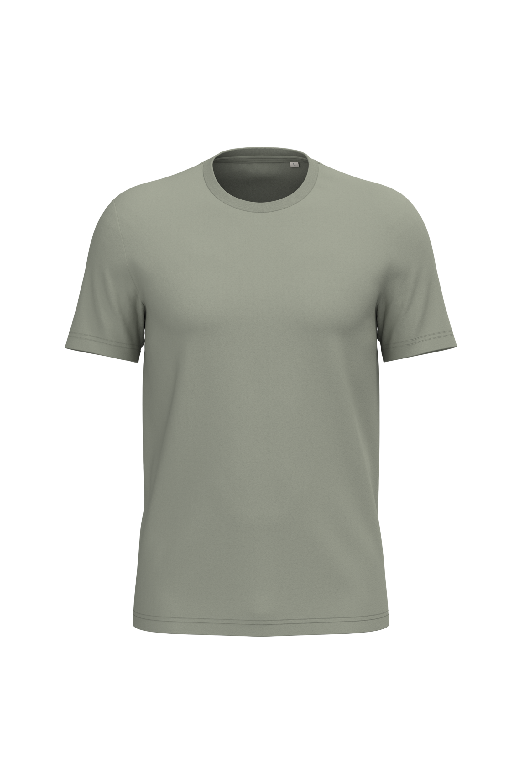 T-shirt Sustentável Unissexo em Algodão Biológico Ringspun - Verde amêndoa