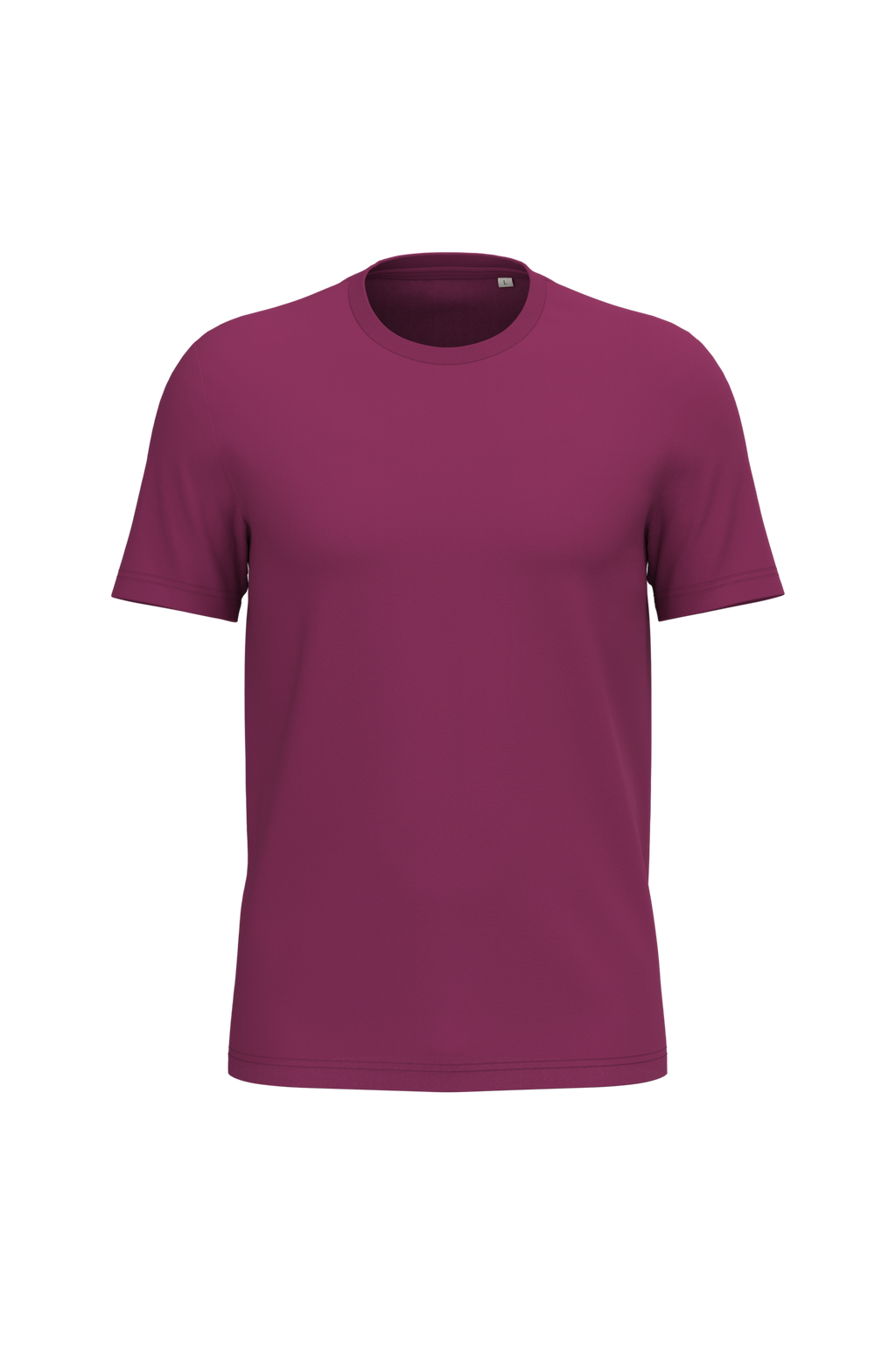 T-shirt Sustentável Unissexo em Algodão Biológico Ringspun - Roxo cereja