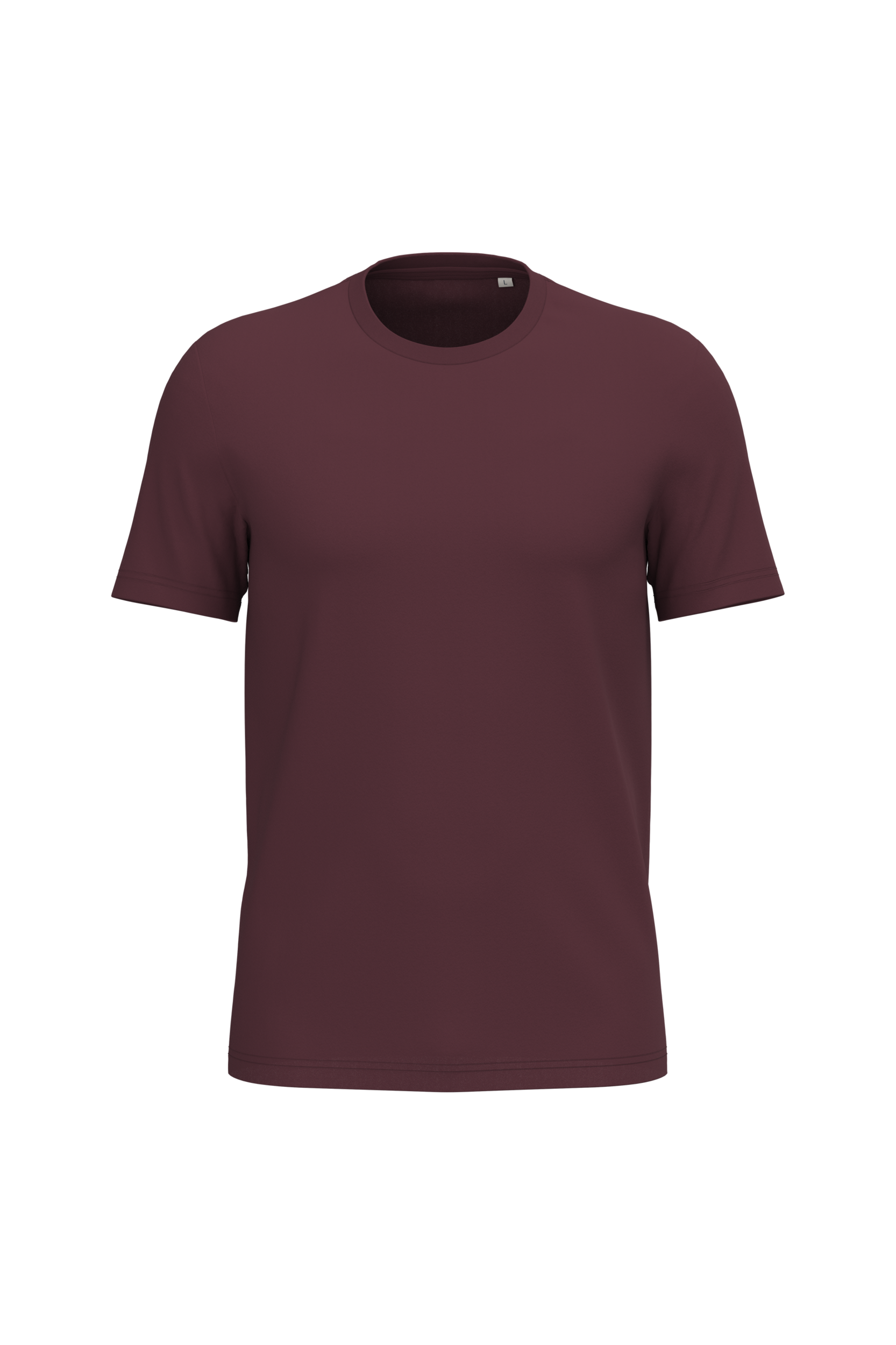 T-shirt Sustentável Unissexo em Algodão Biológico Ringspun - Cereja escura