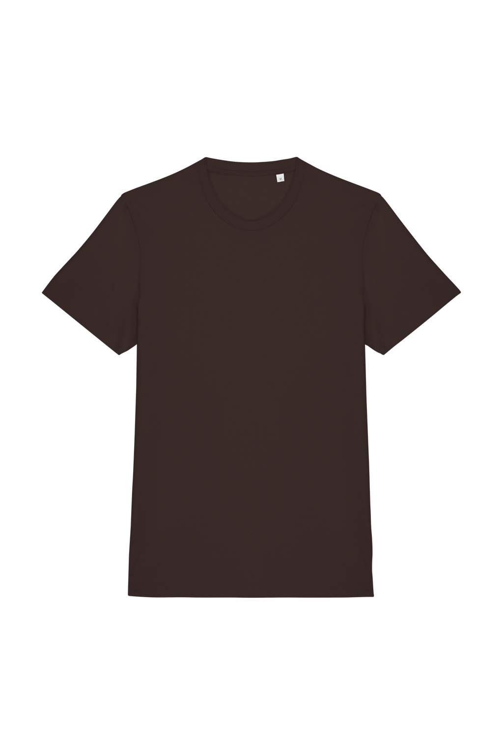 T-shirt Sustentável Unissexo em Algodão Biológico Ringspun - Chocolate intenso