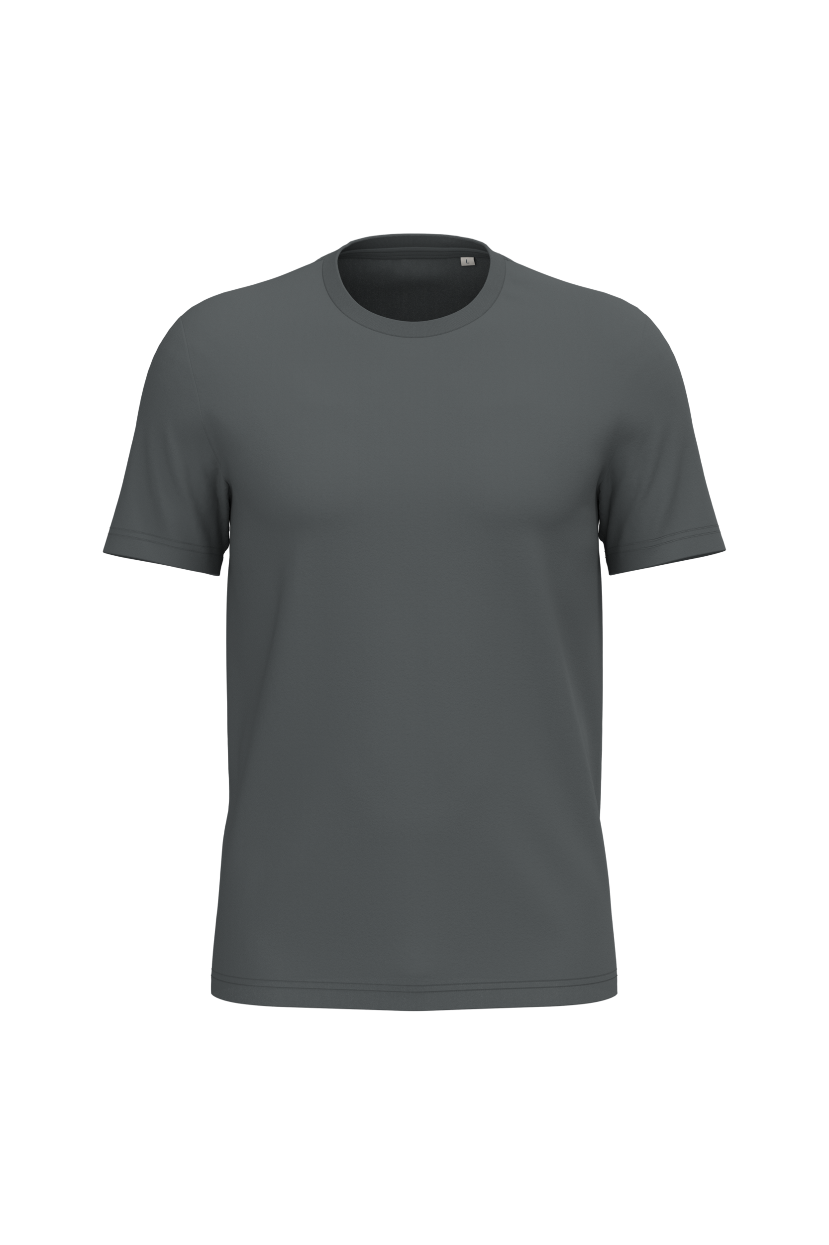 T-shirt Sustentável Unissexo em Algodão Biológico Ringspun - Cinzento ferro