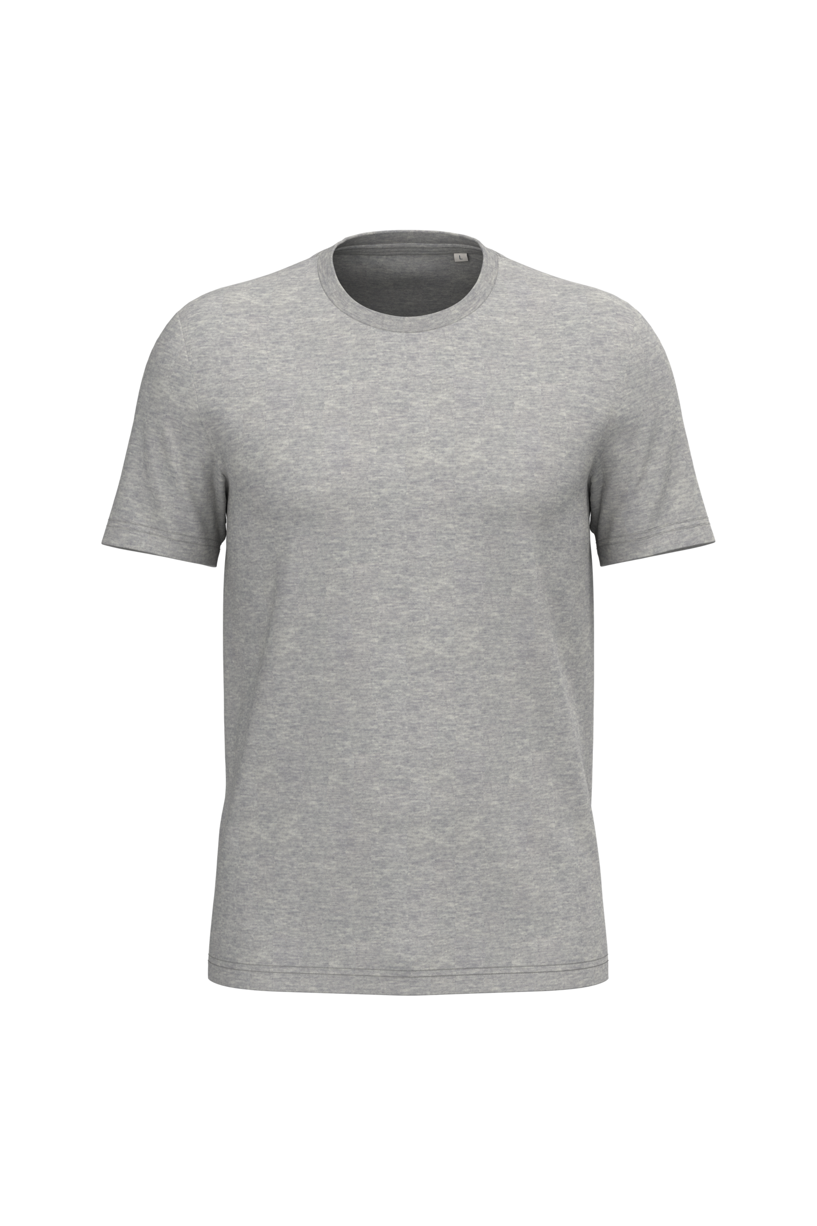 T-shirt Sustentável Unissexo em Algodão Biológico Ringspun - Cinzento lua mesclado