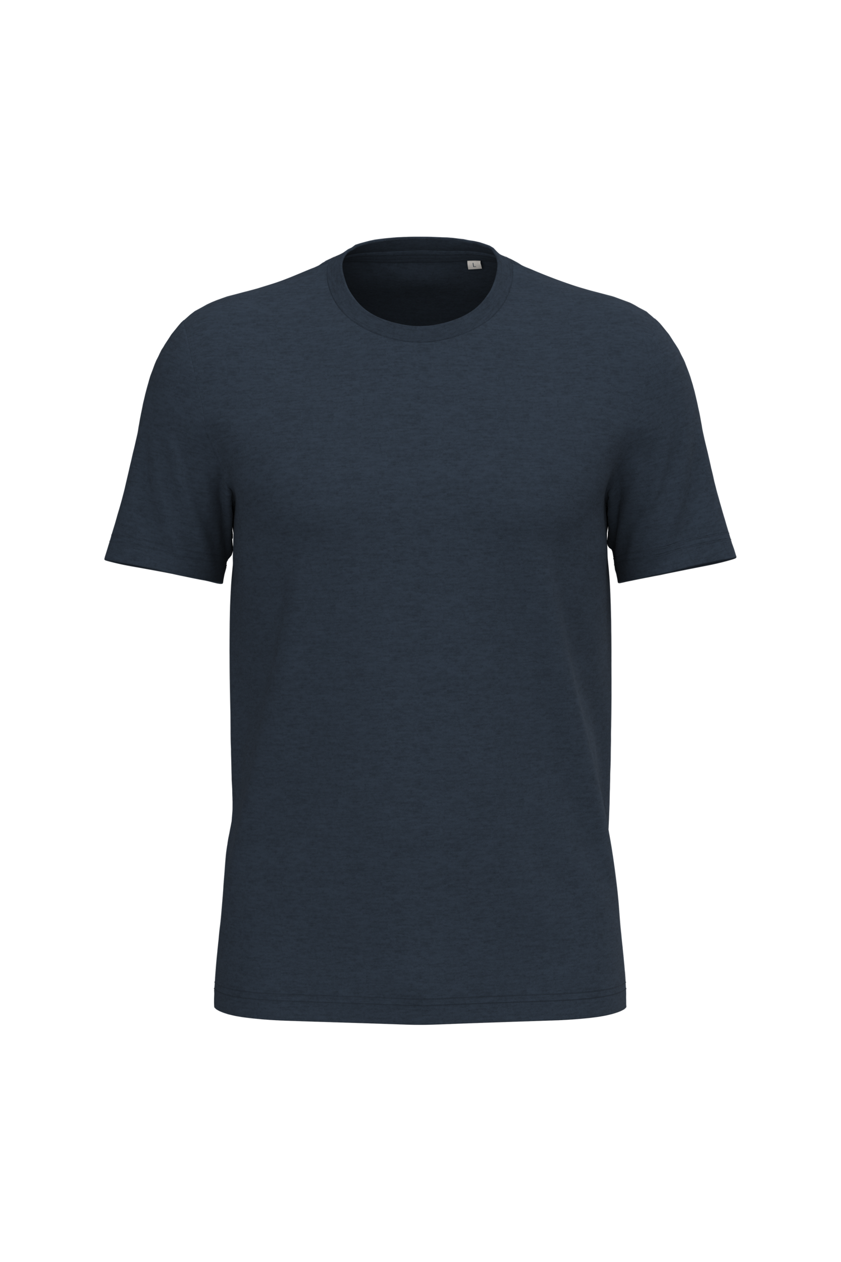 T-shirt Sustentável Unissexo em Algodão Biológico Ringspun - Azul marinho mesclado