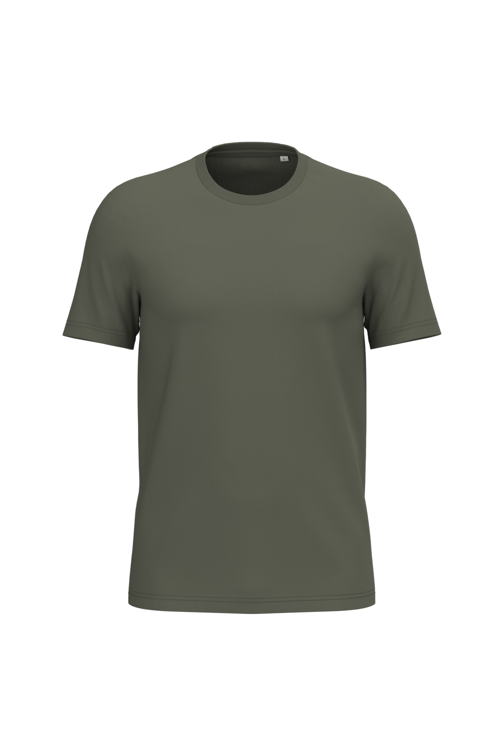 T-shirt Sustentável Unissexo em Algodão Biológico Ringspun - Caqui orgânico
