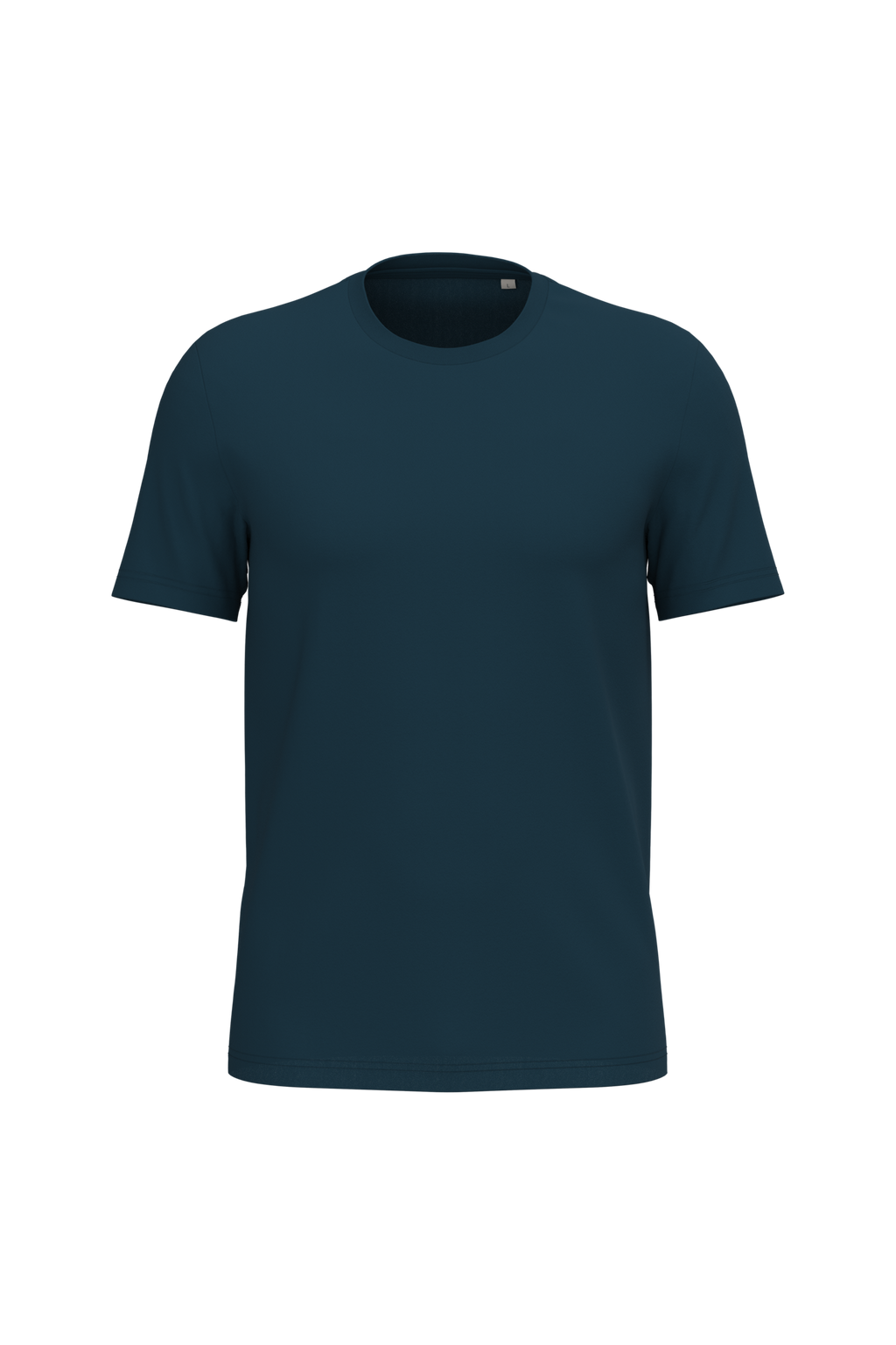 T-shirt Sustentável Unissexo em Algodão Biológico Ringspun - Azul pavão