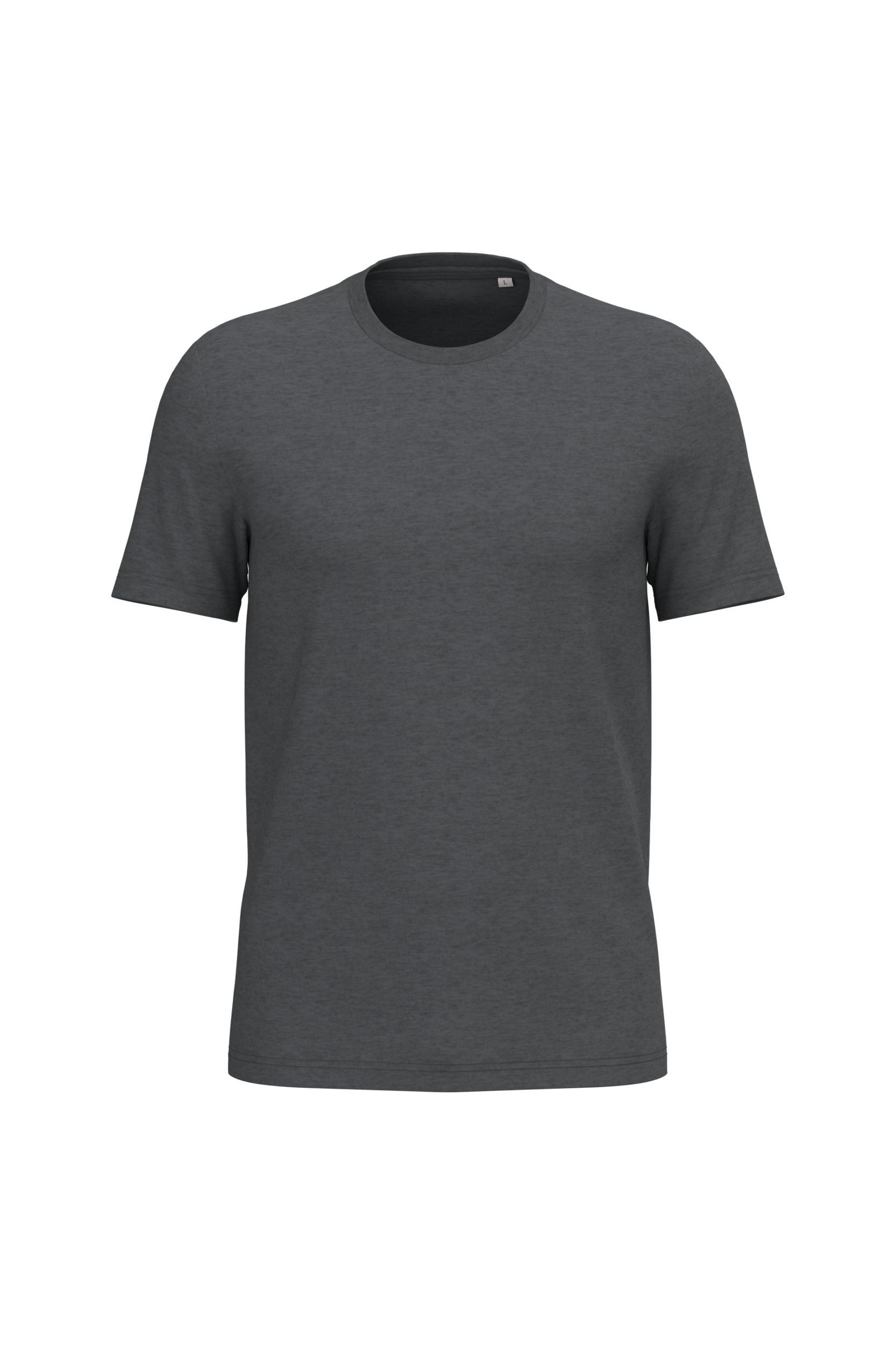 T-shirt Sustentável Unissexo em Algodão Biológico Ringspun - Cinzento vulcão mesclado