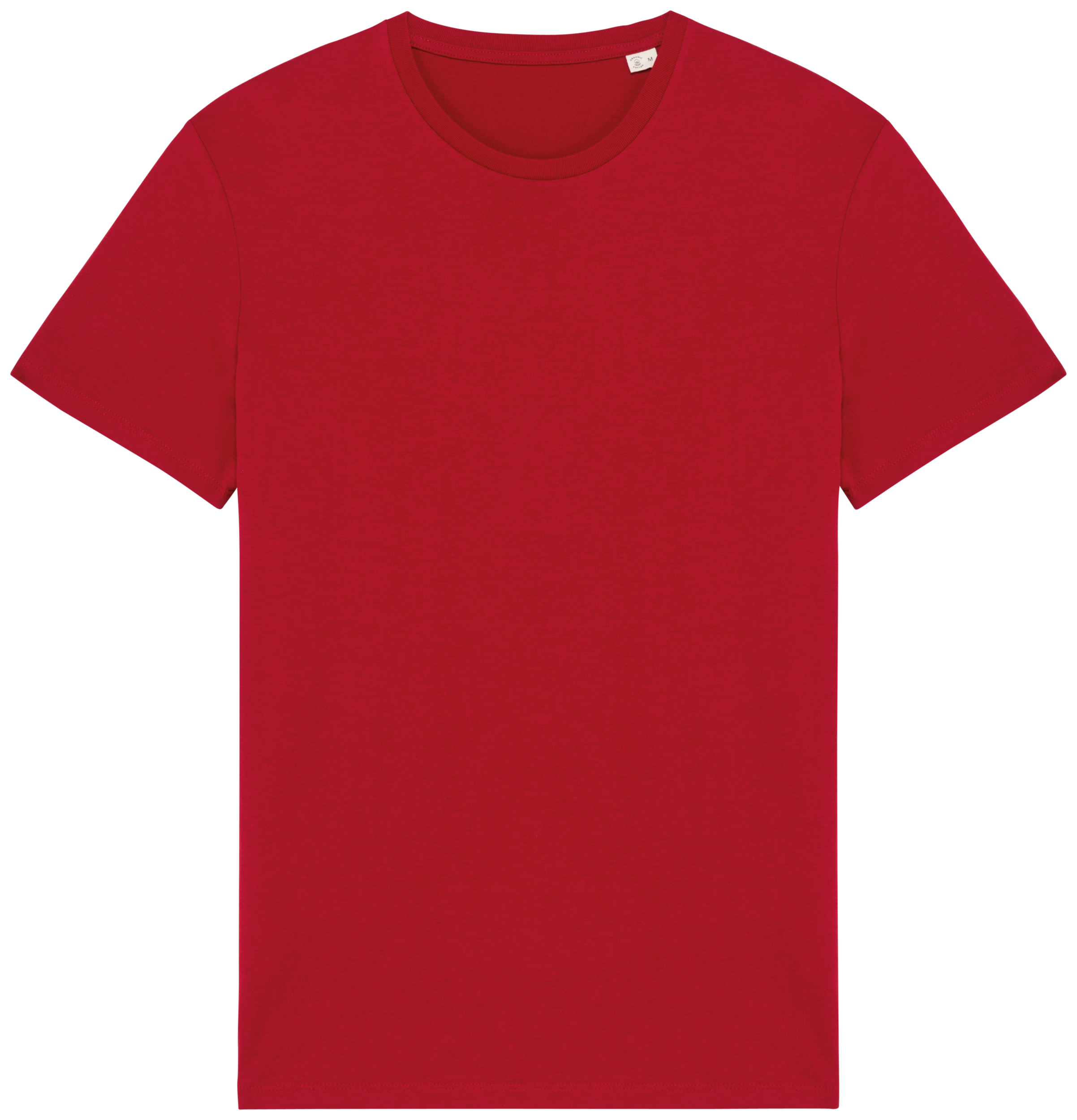 T-shirt Sustentável Unissexo em Algodão Biológico - Vermelho hibisco
