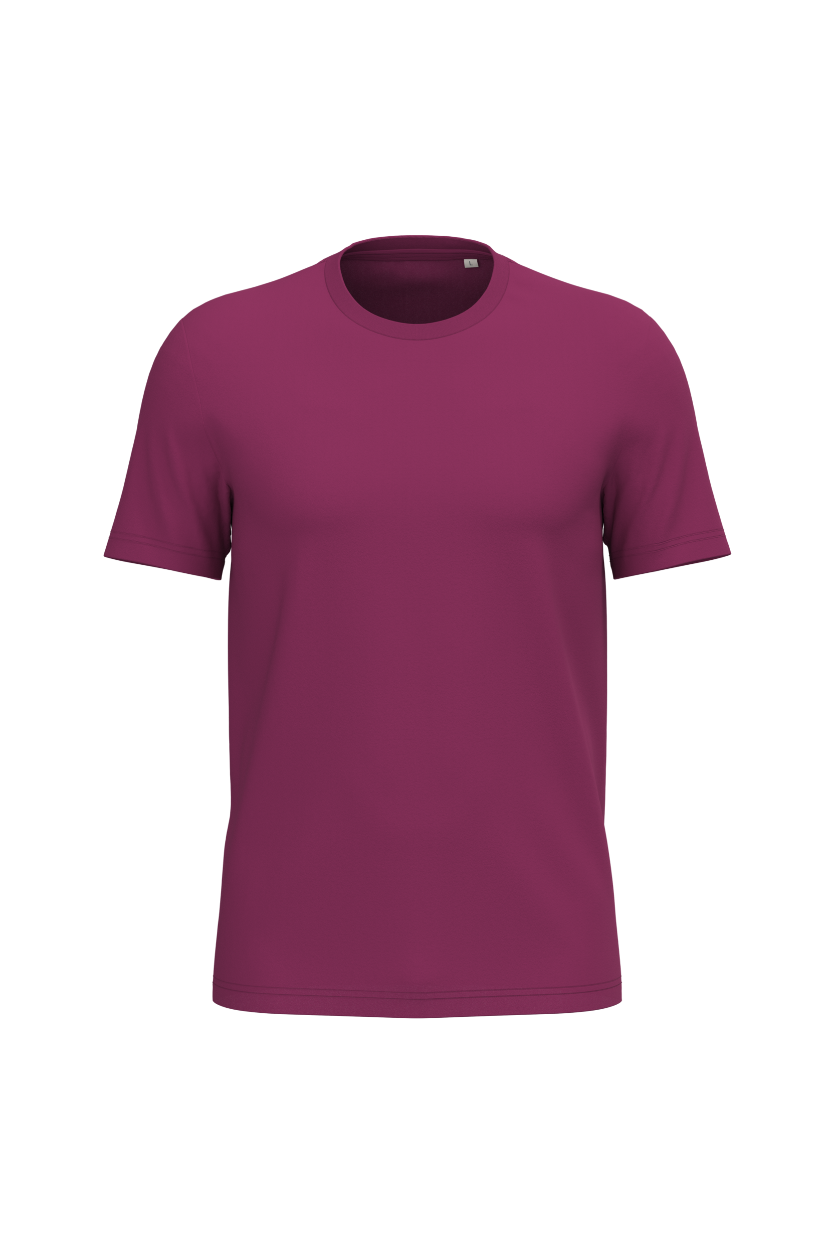 T-shirt Sustentável Unissexo em Algodão Biológico - Roxo cereja