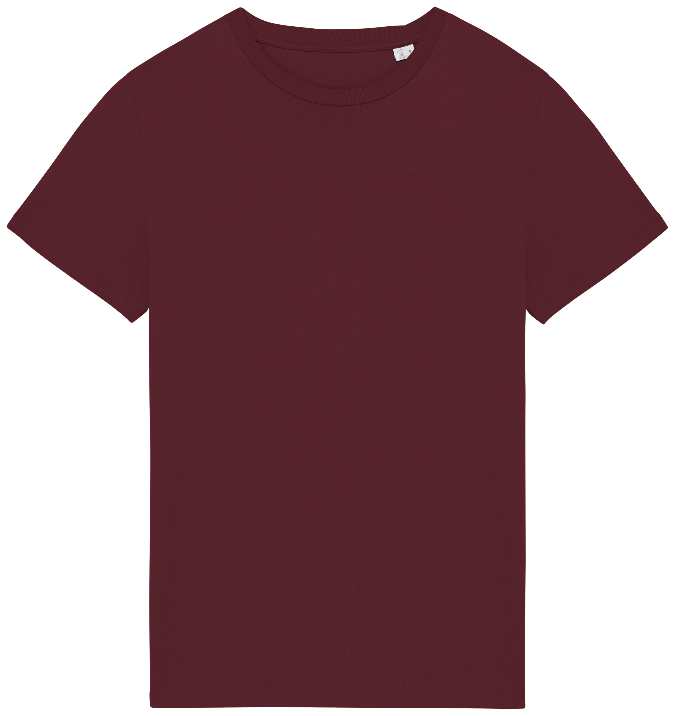 T-shirt Sustentável Unissexo em Algodão Biológico - Cereja escura