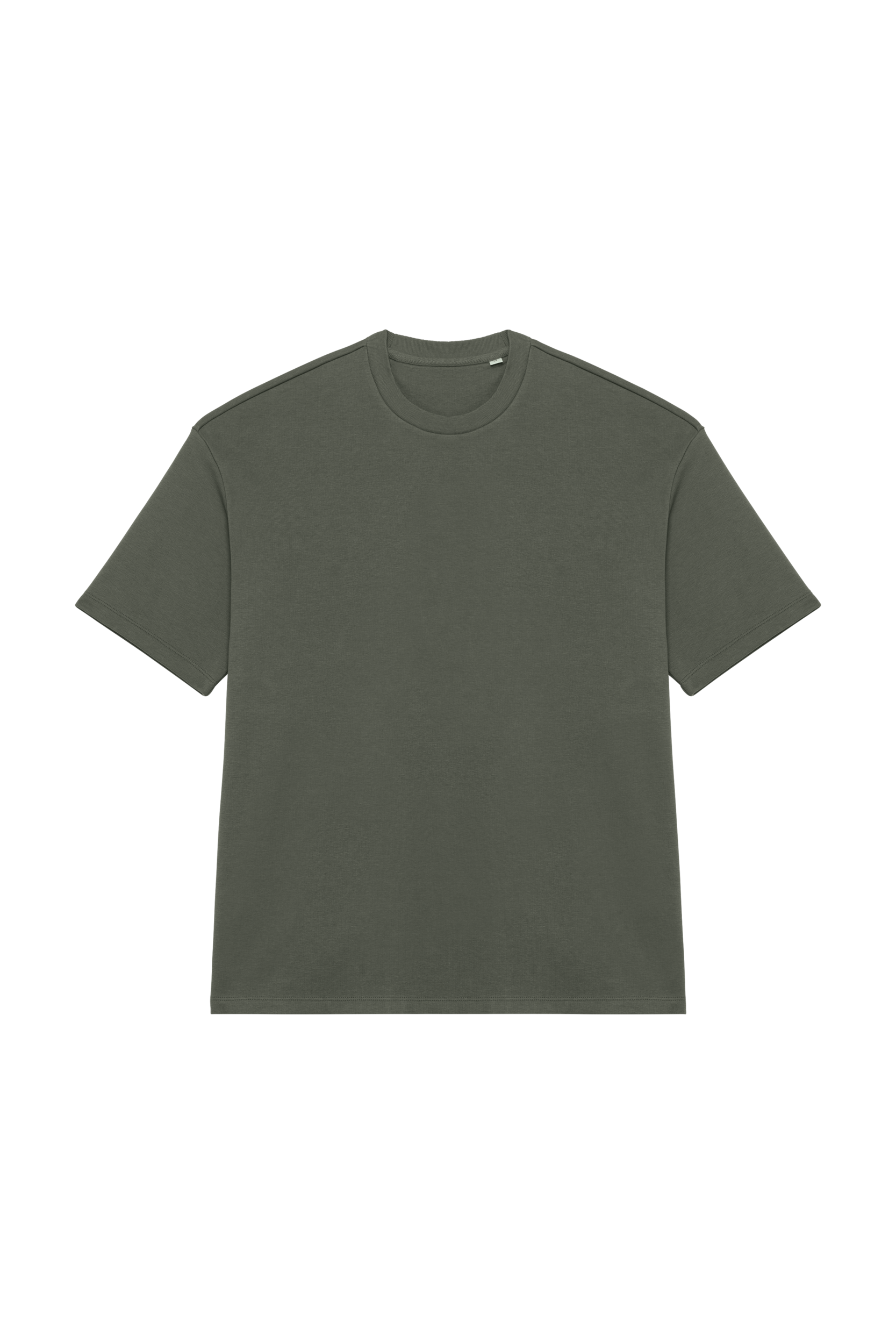 T-shirt sustentável oversize French Terry unissexo - Caqui orgânico