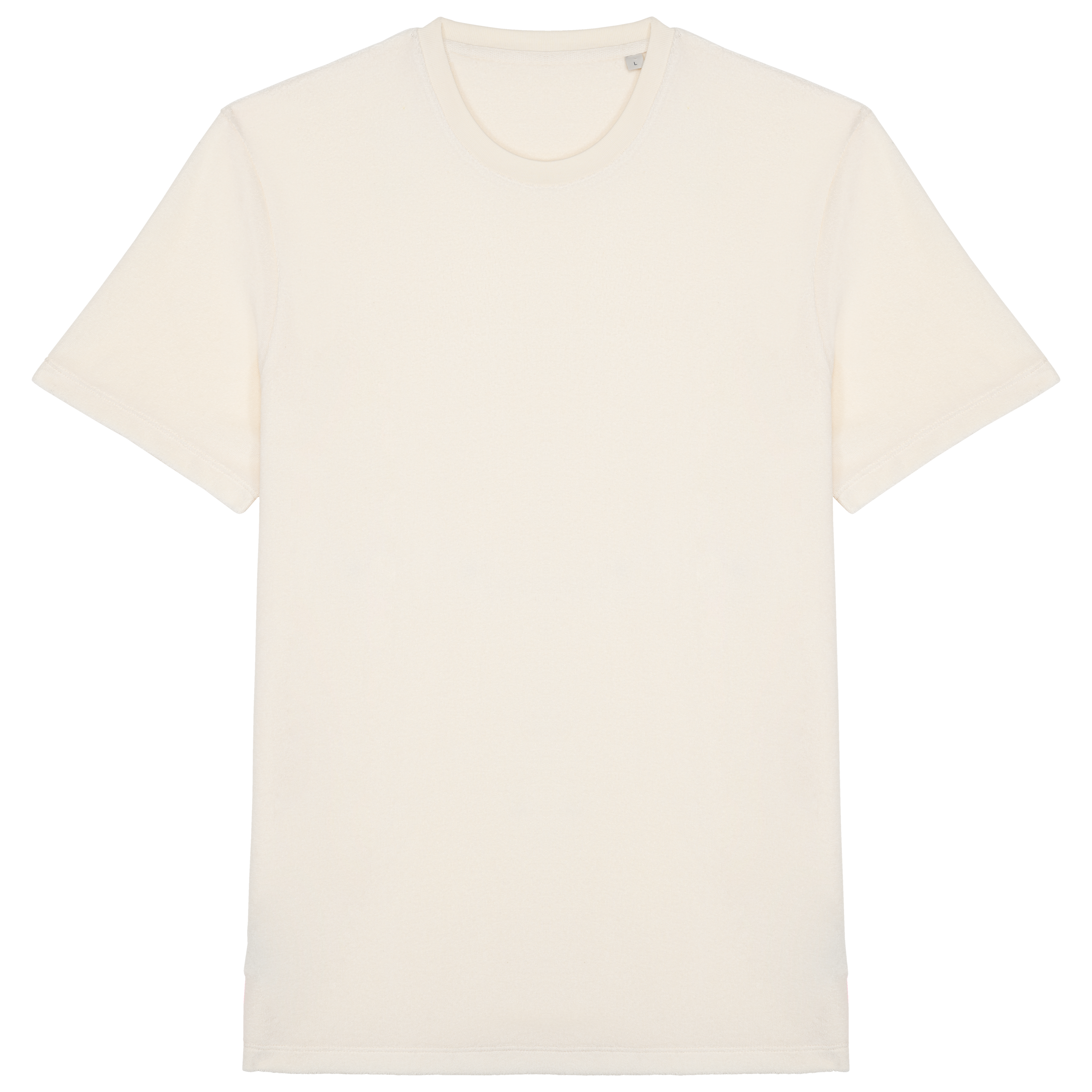 T-shirt sustentável em malha turca de homem - Marfim
