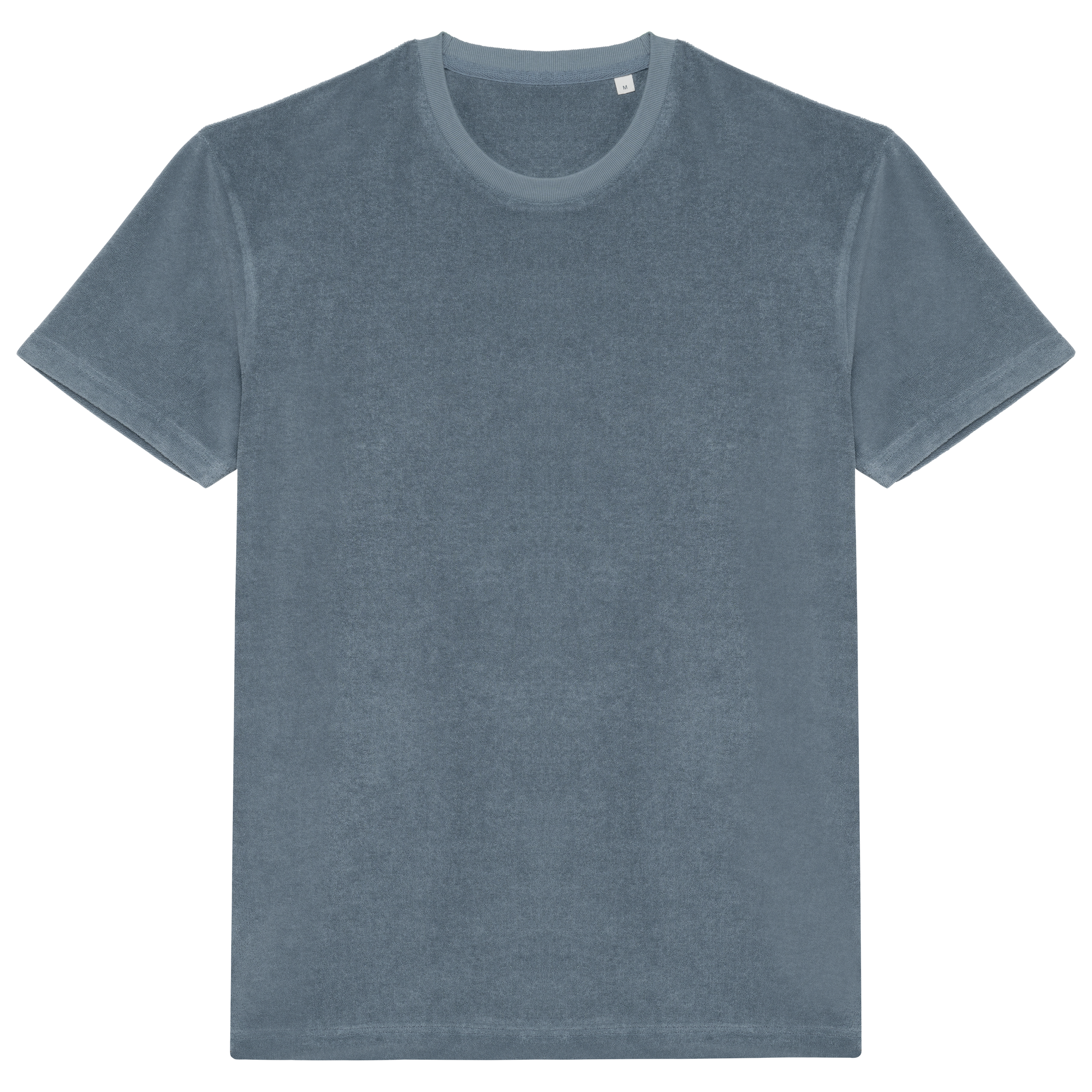 T-shirt sustentável em malha turca de homem - Cinzento mineral