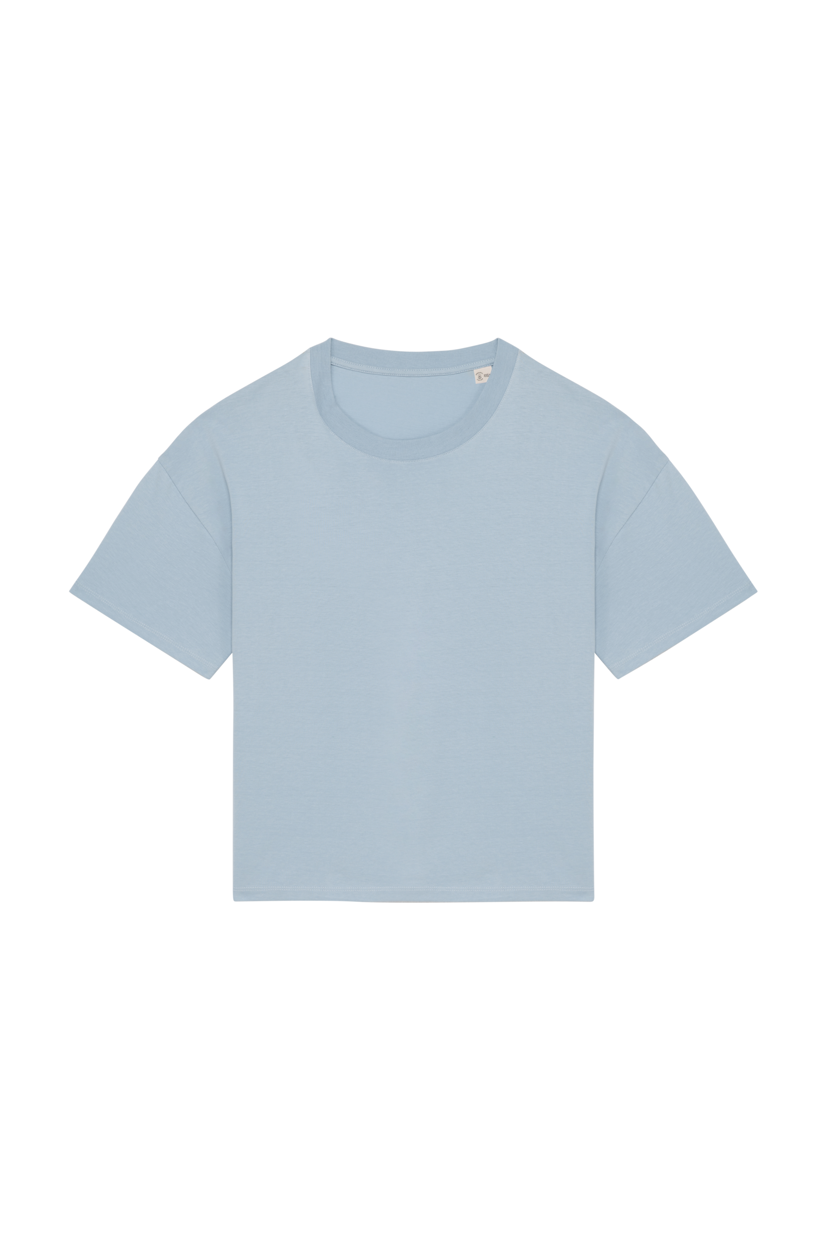 T-shirt sustentável oversize de senhora - Água marinha