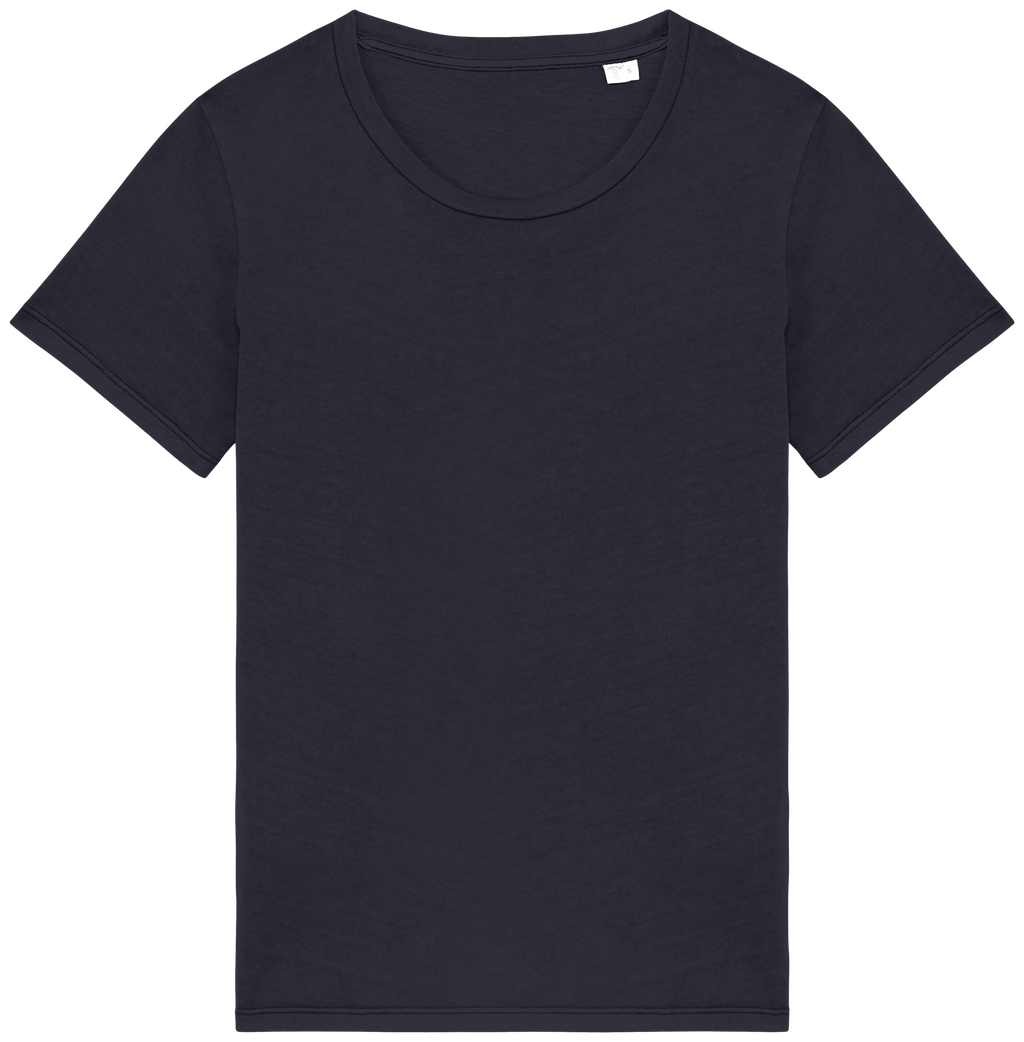 T-shirt sustentável com aspecto lavado de senhora - Coal cinzento lavado