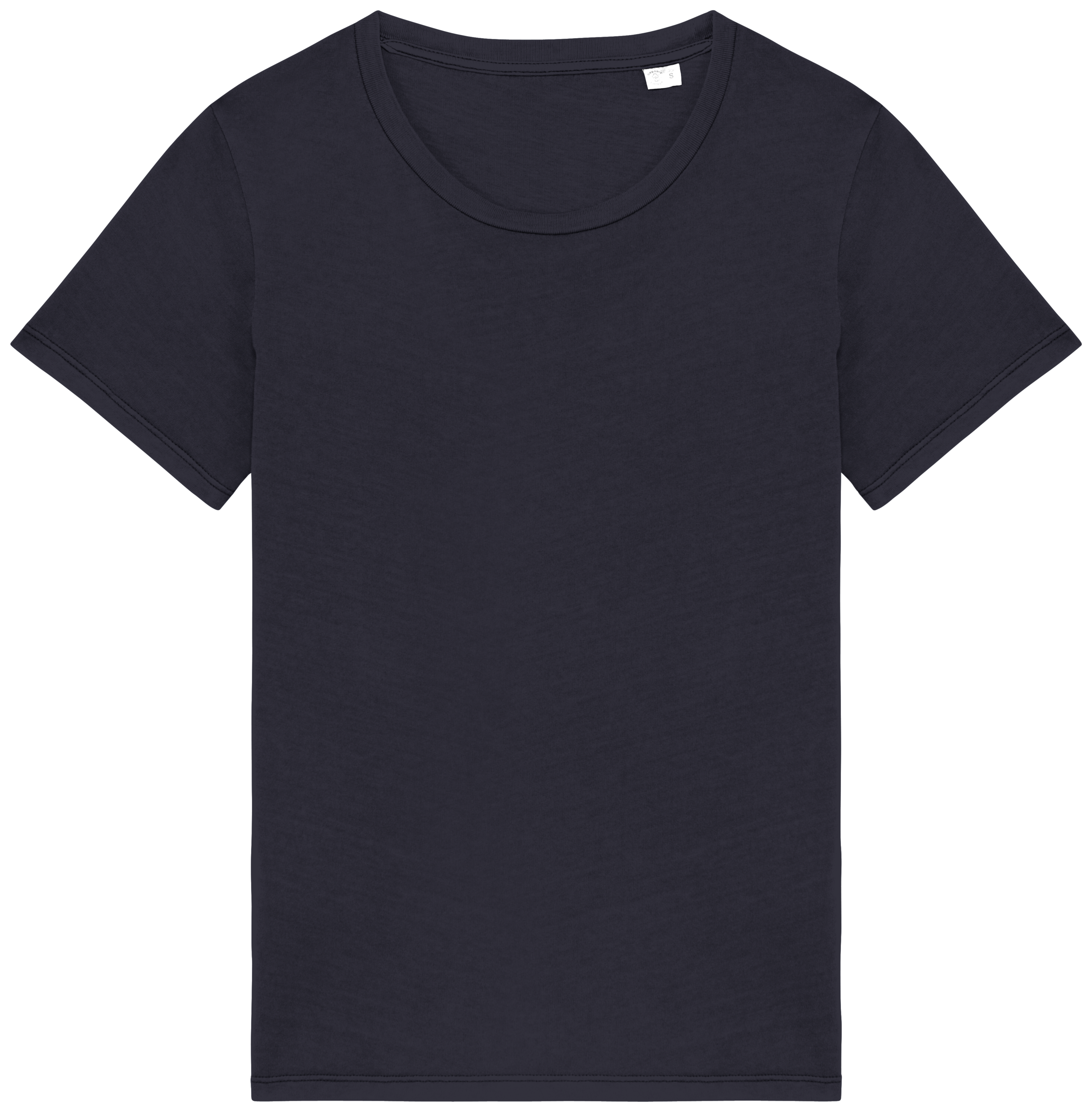 T-shirt sustentável com aspecto lavado de senhora - Coal cinzento lavado