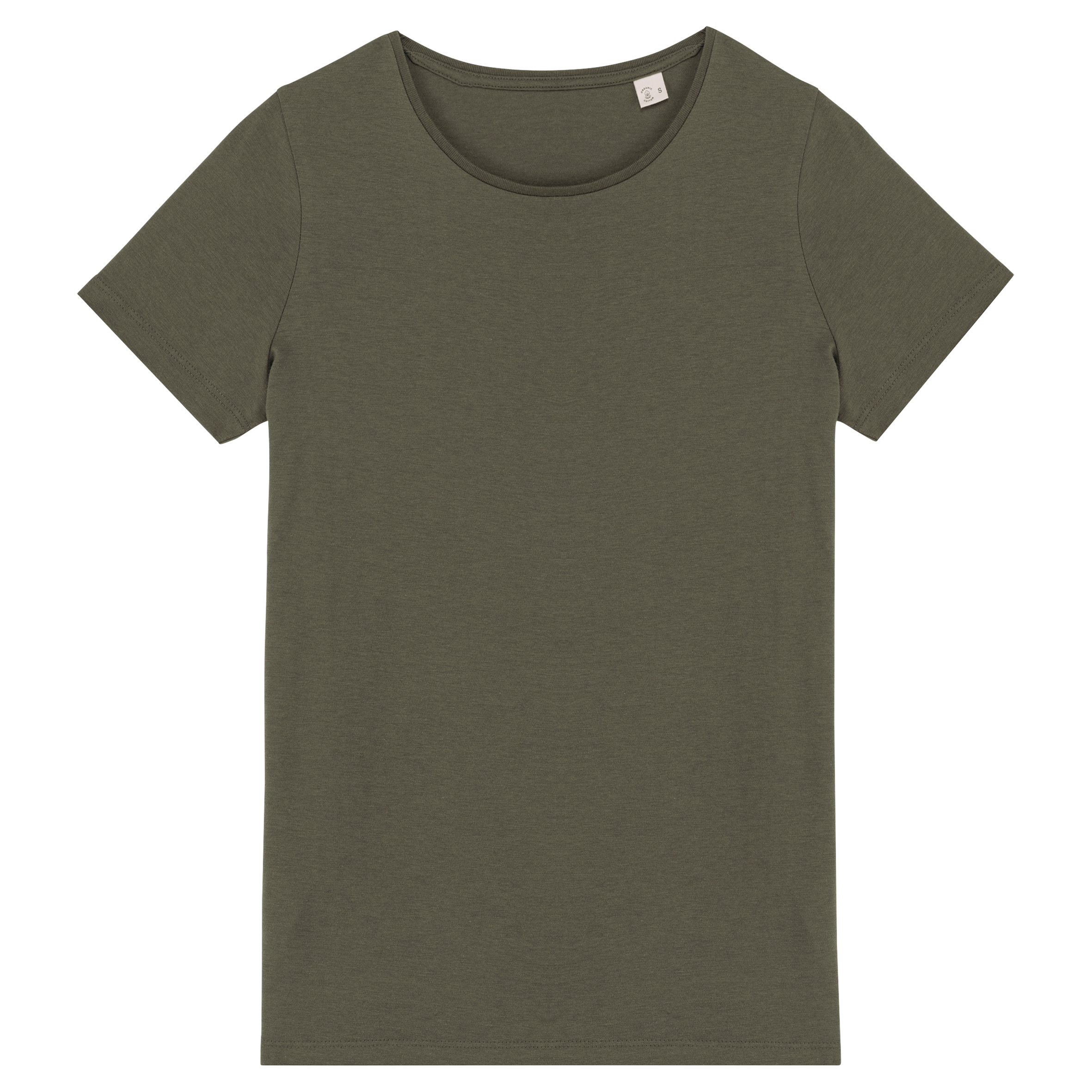 T-shirt em modal de senhora - Caqui orgânico