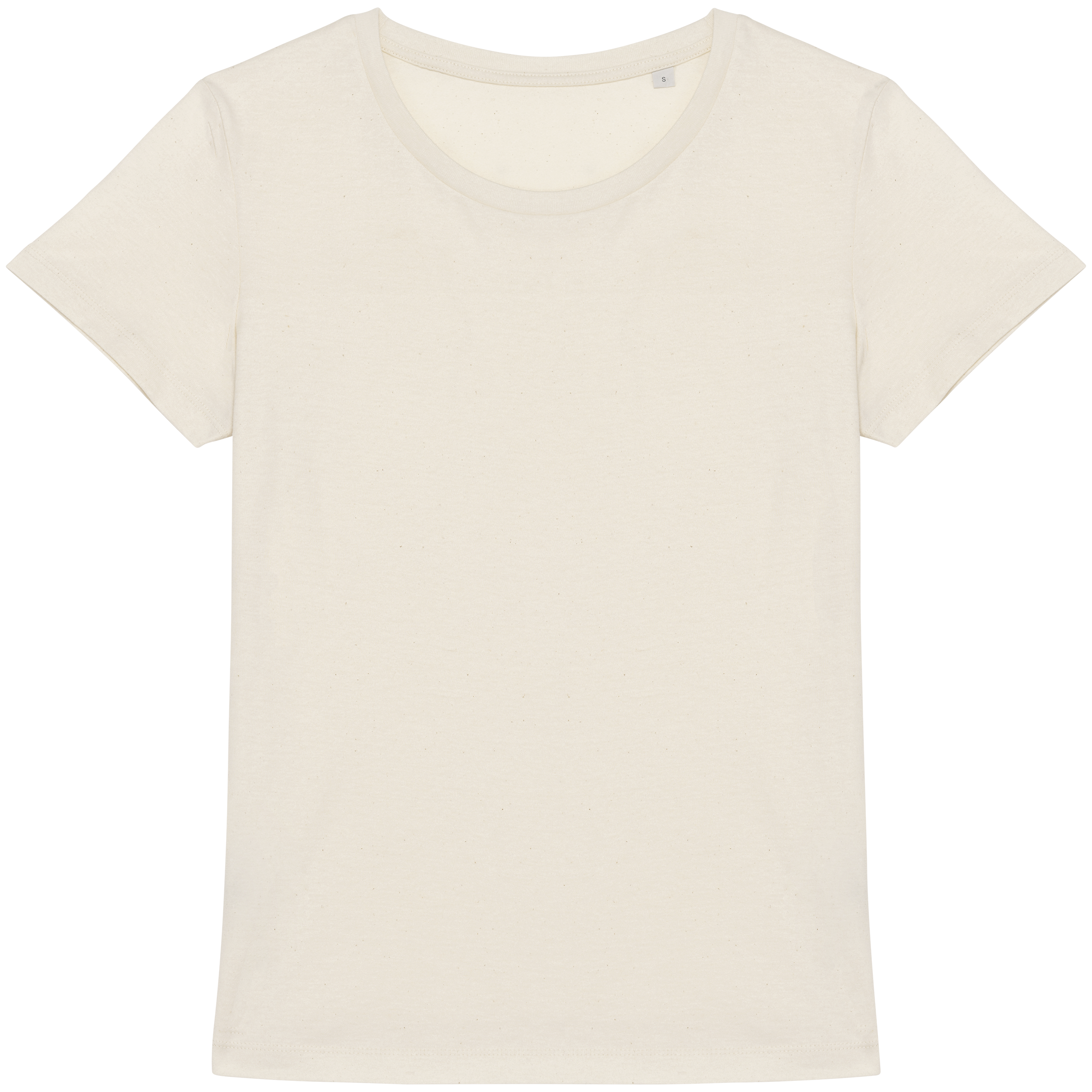 T-shirt sustentável de senhora - Natural cru
