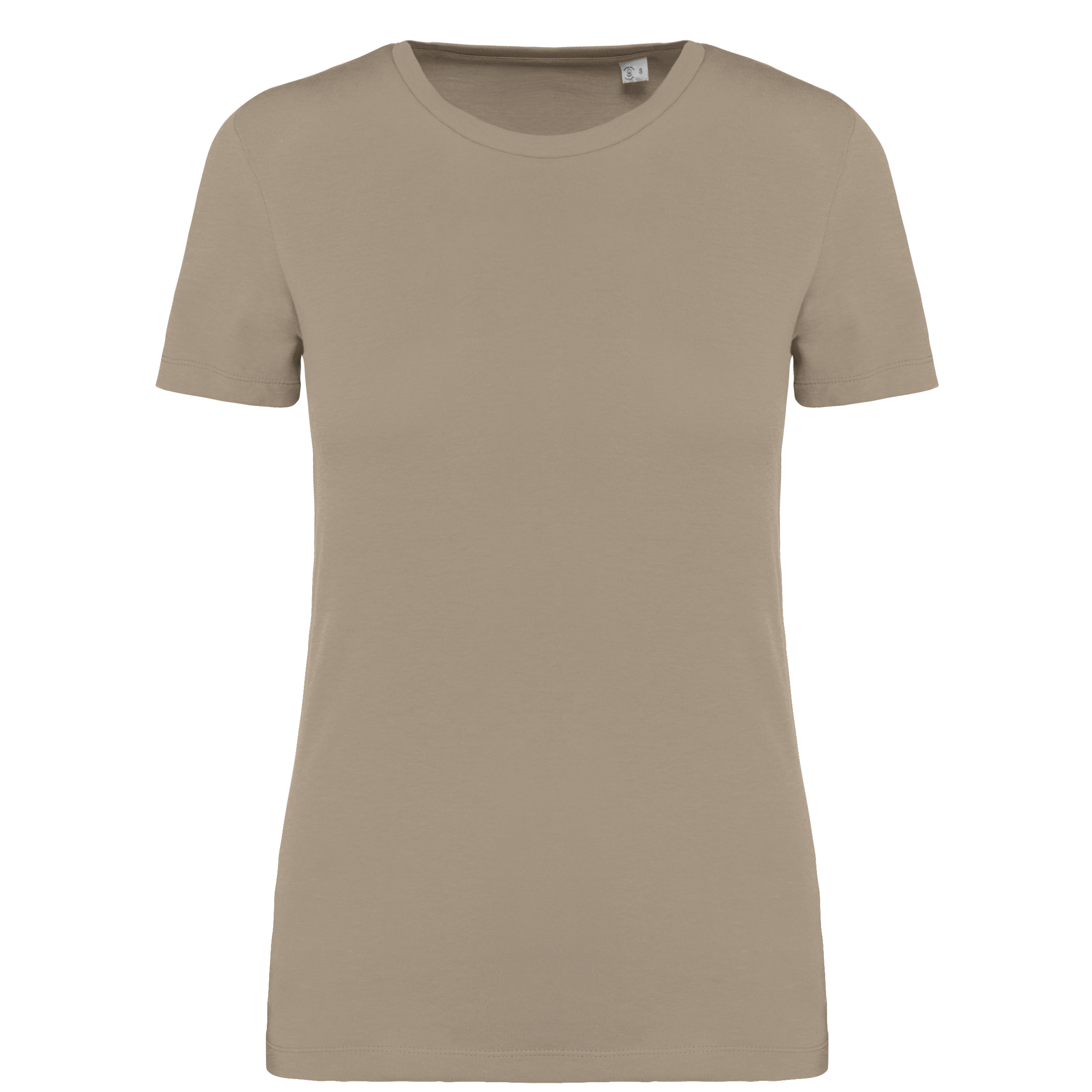 T-shirt sustentável de senhora - Areia molhada