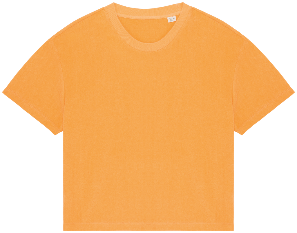 T-shirt sustentável em malha turca de senhora - Damasco