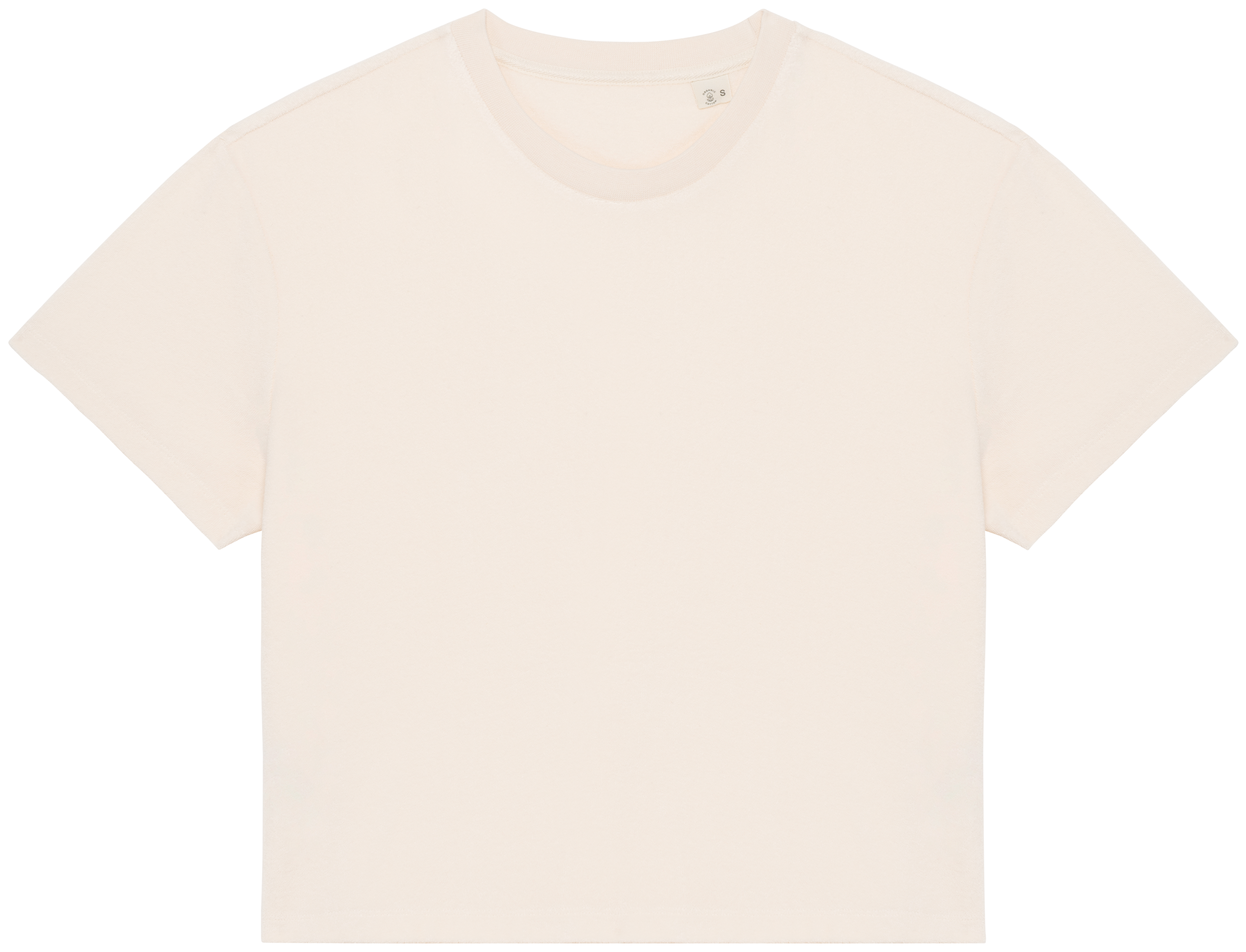 T-shirt sustentável em malha turca de senhora - Marfim