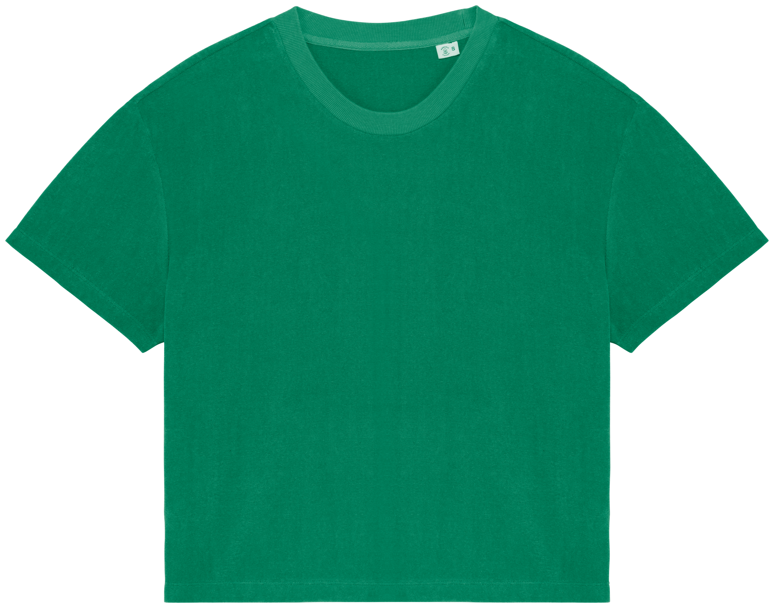 T-shirt sustentável em malha turca de senhora - Verde malaquita